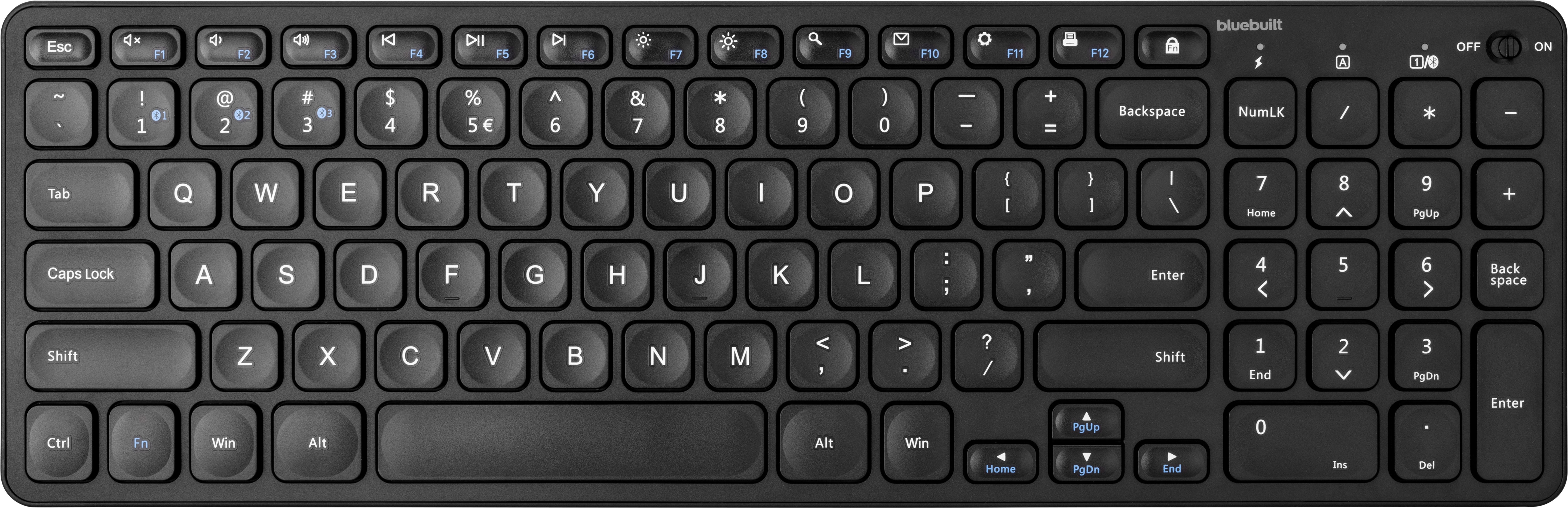 BlueBuilt Kabellose Bluetooth-Tastatur QWERTZ