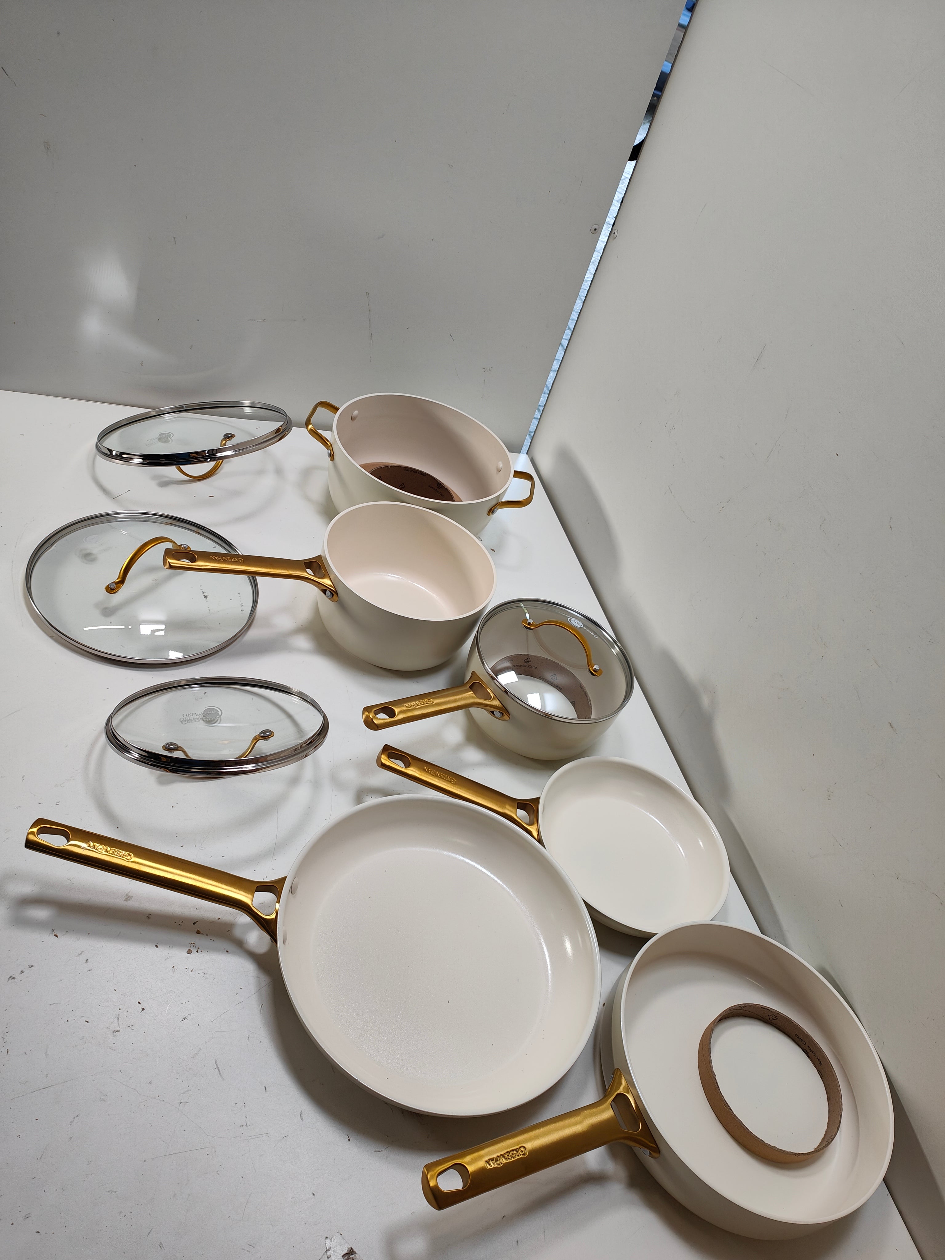 GreenPan Padova Reserve Pan Set 10-piece Cream White