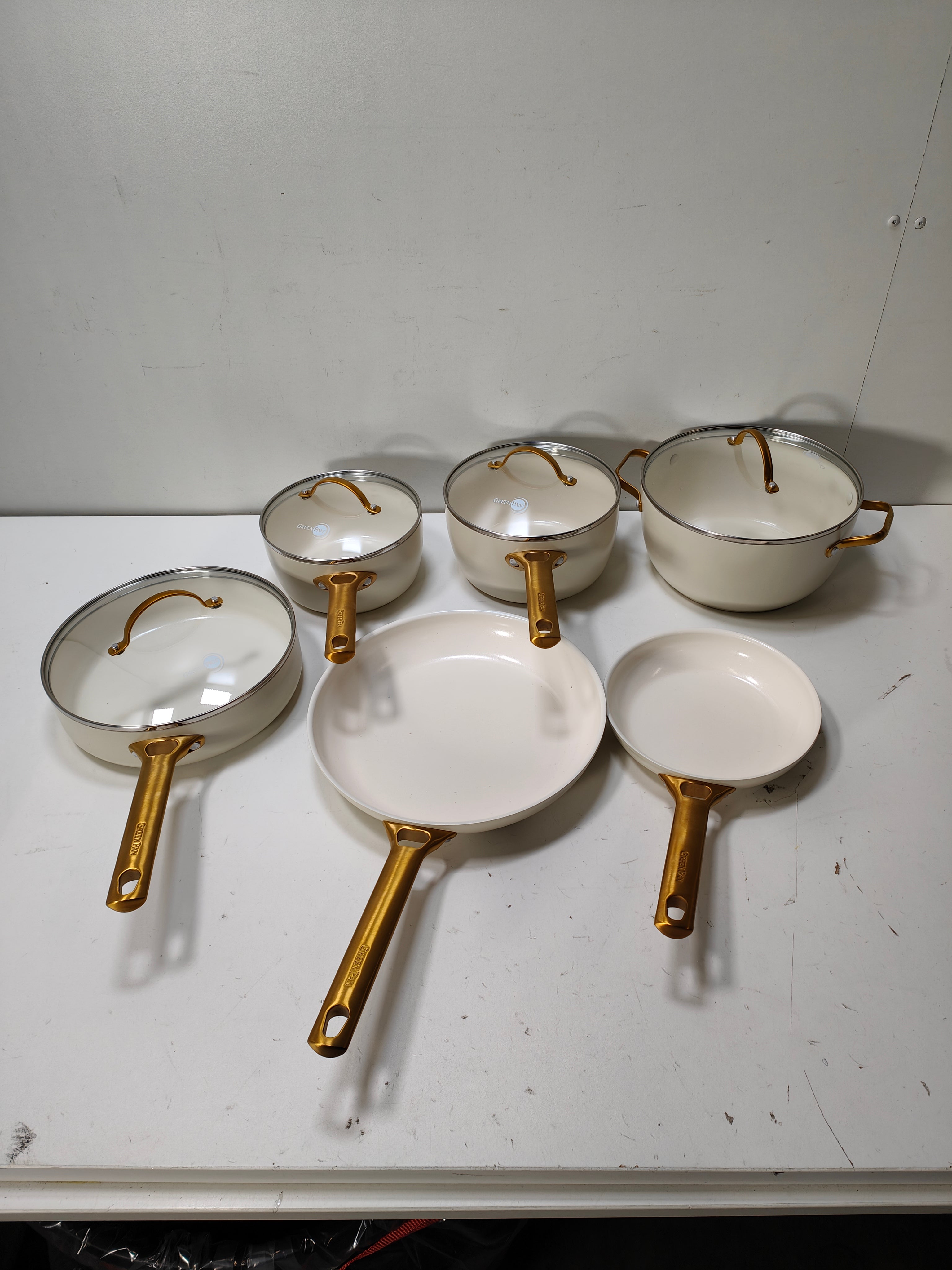 GreenPan Padova Reserve Pan Set 10-piece Cream White