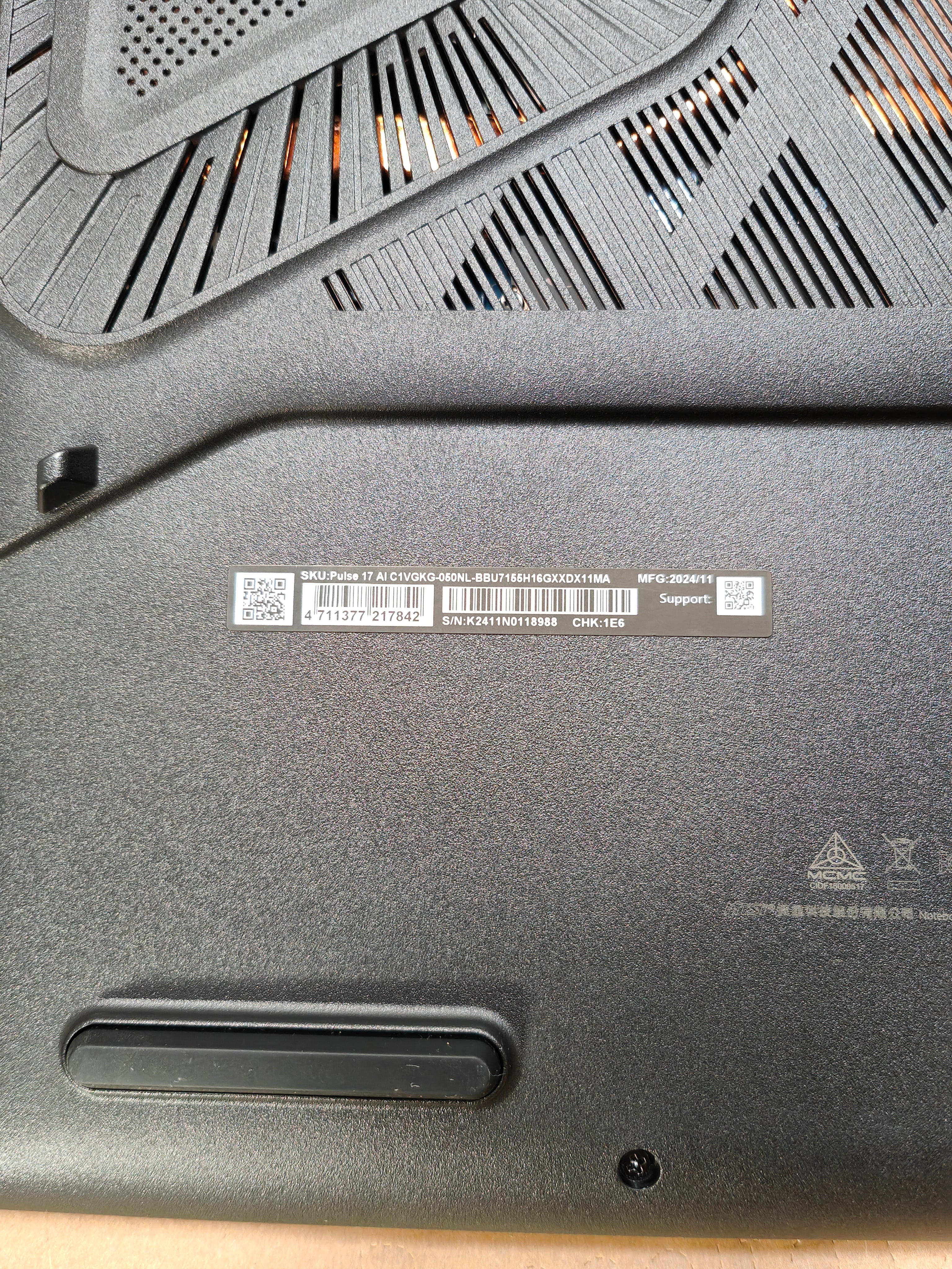MSI Pulse 17 AI C1VGKG-050NL AZERTY