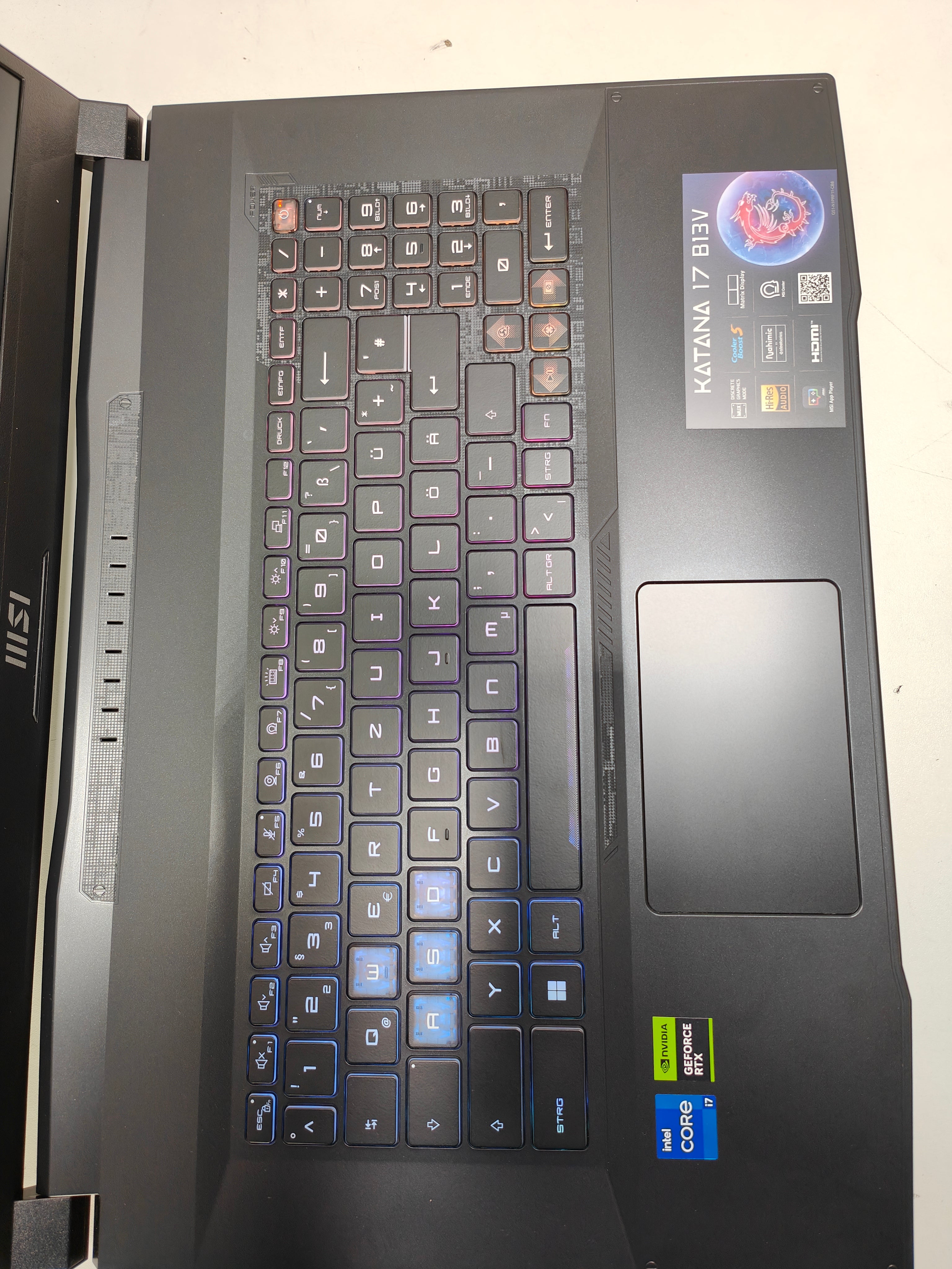 MSI Katana 17 B13VFK-853_0017L5-853 QWERTZ (DE)
