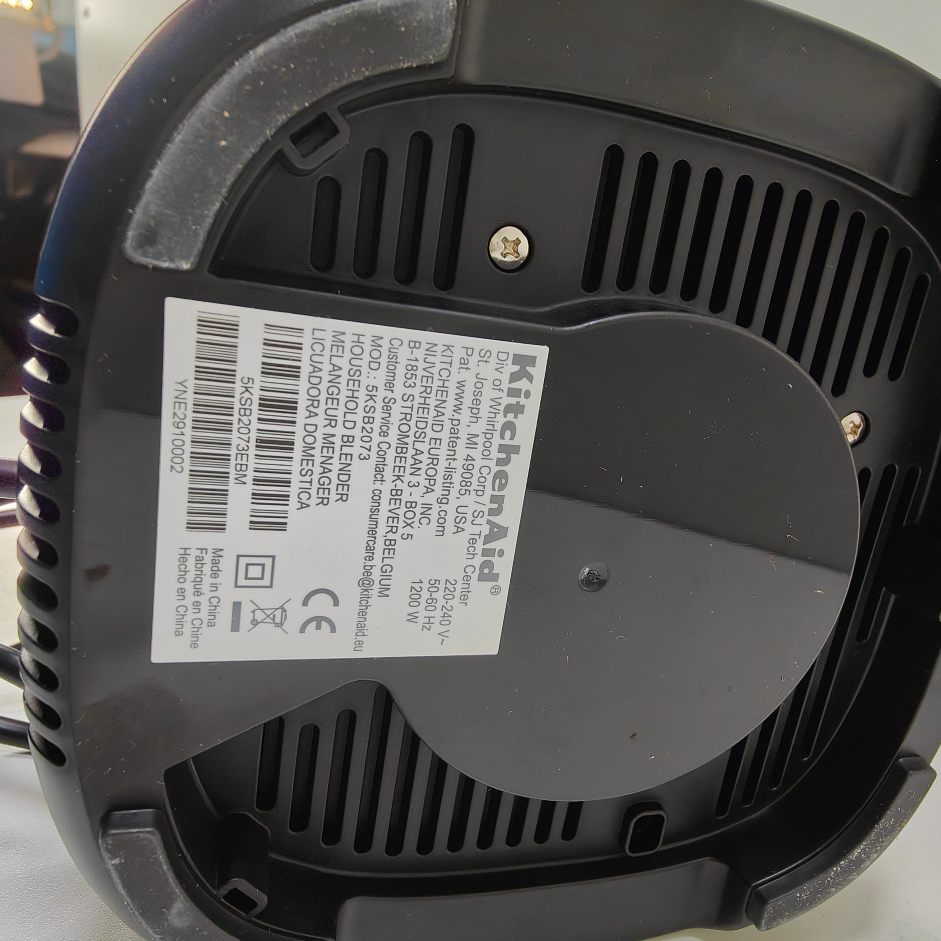 Kitchenaid 5KSB2073EBM Zwart