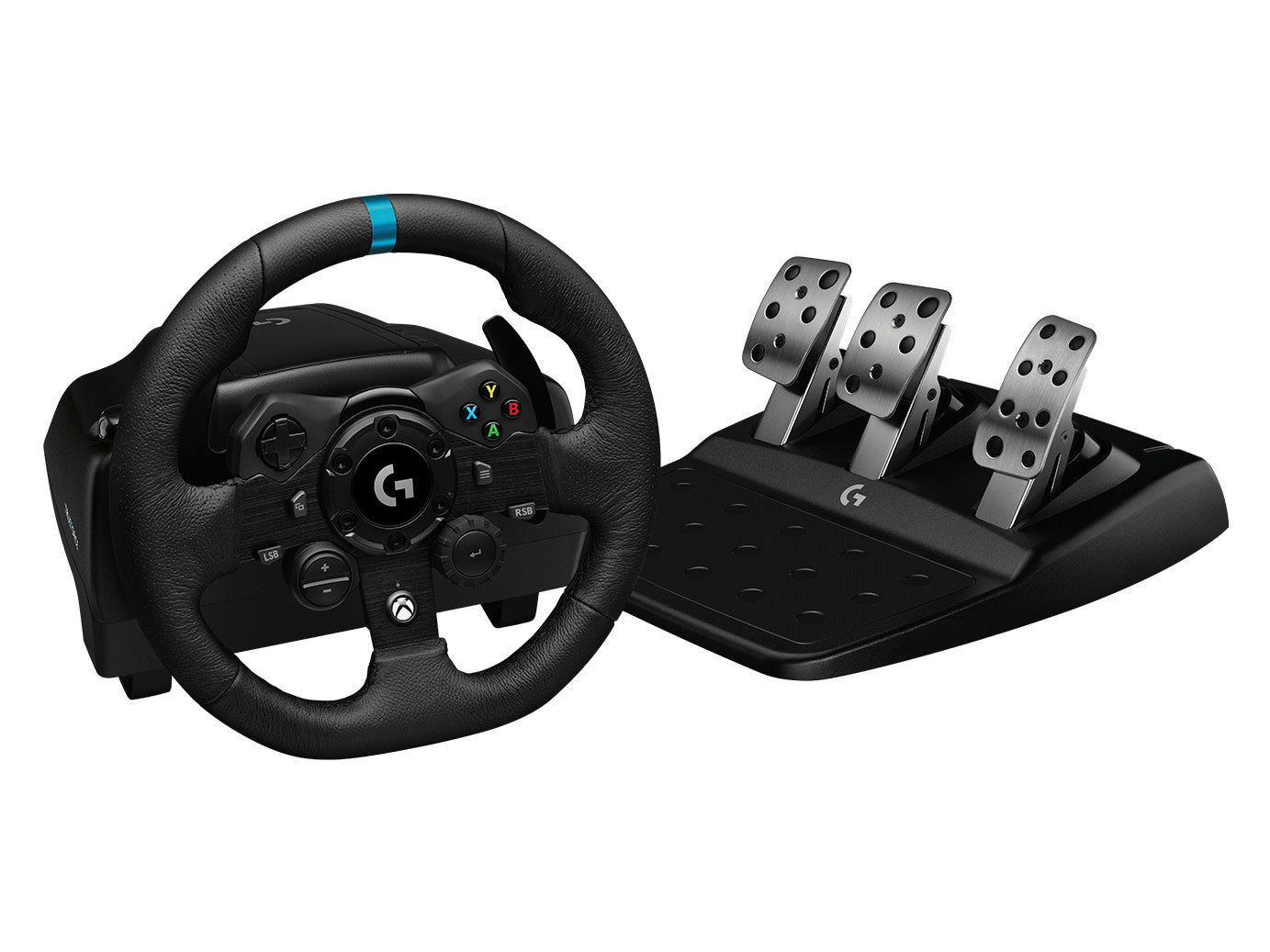 Logitech G 23 Racing Wheel and Pedals for Xbox and PC