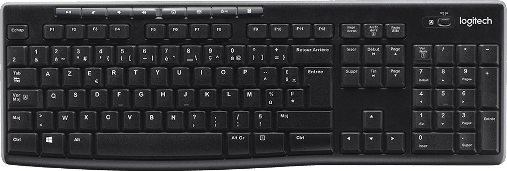 Logitech K270 Kabellose Tastatur AZERTY