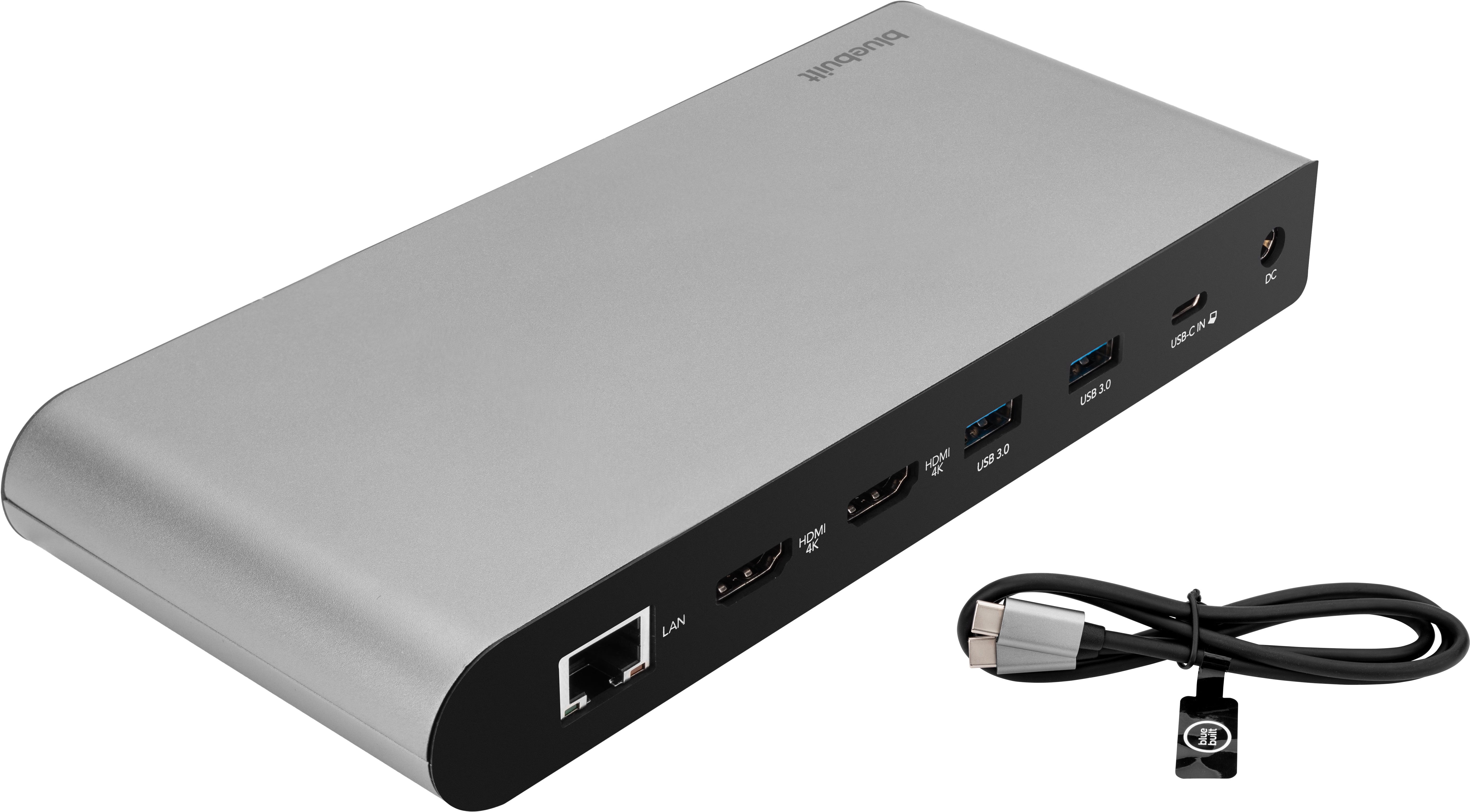 BlueBuilt DisplayLink Docking Station with USB-C