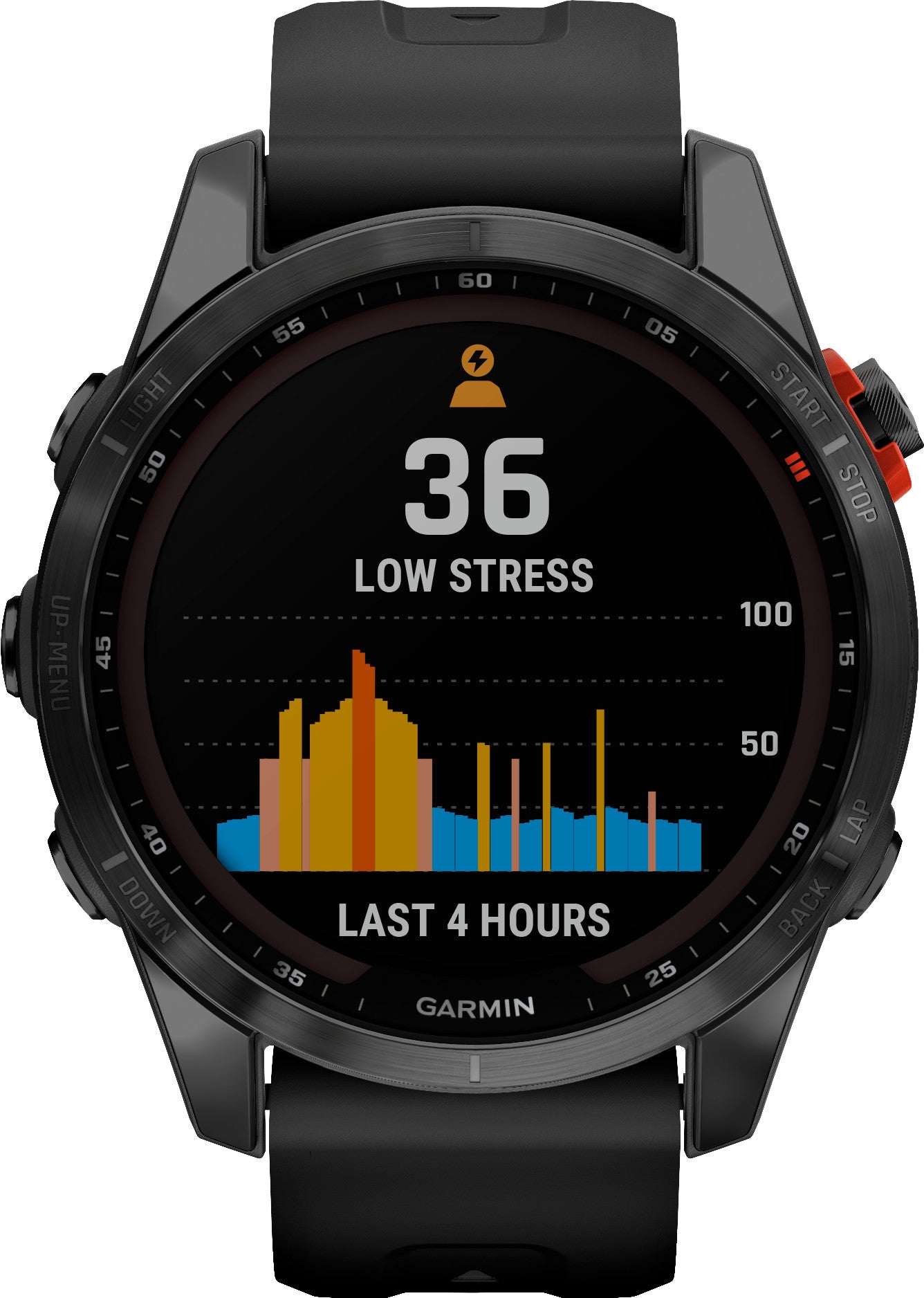 Garmin fenix 7S Solar, Slate Gray met zwarte band