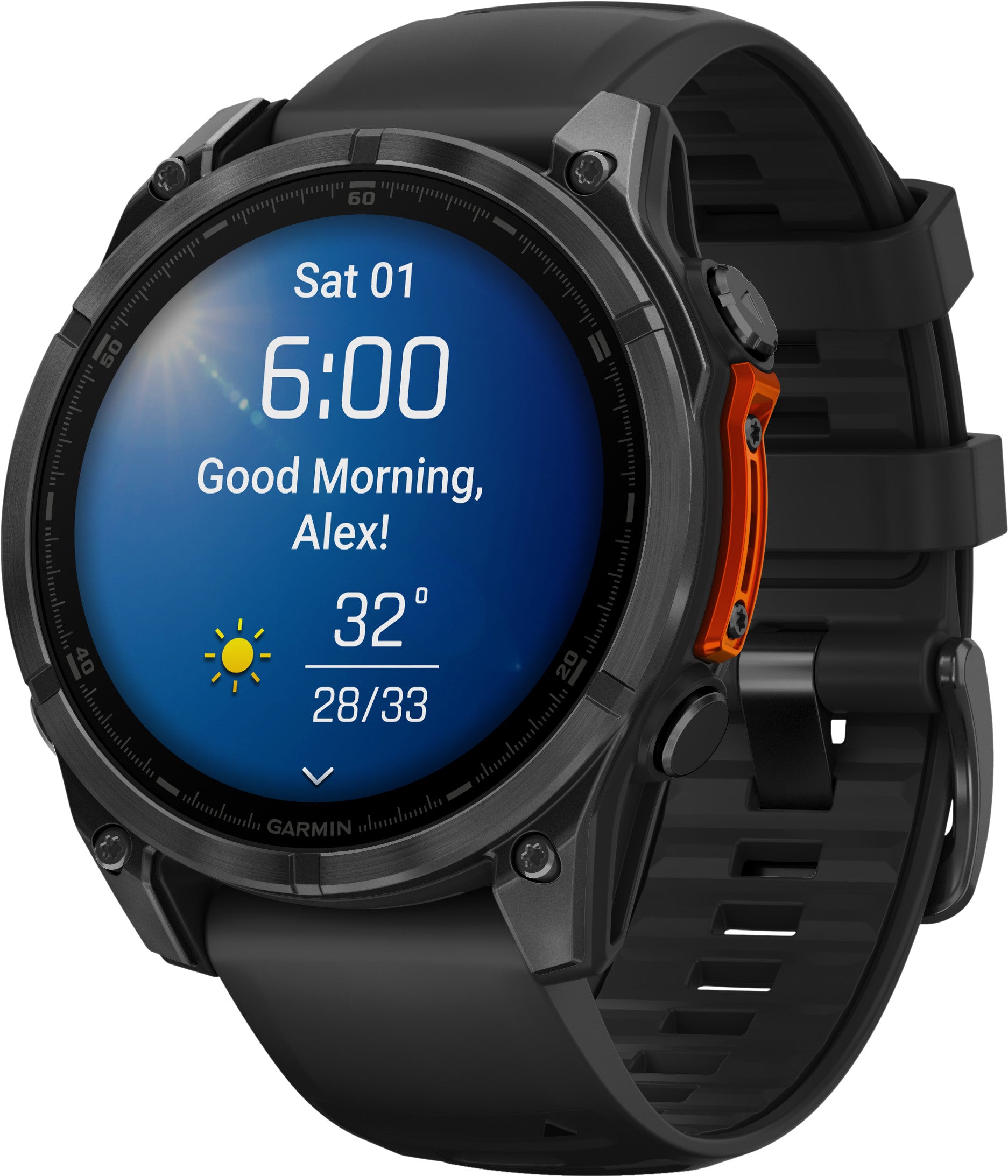 Garmin fenix 8 47 mm Schiefergrau Stahl/Schwarz