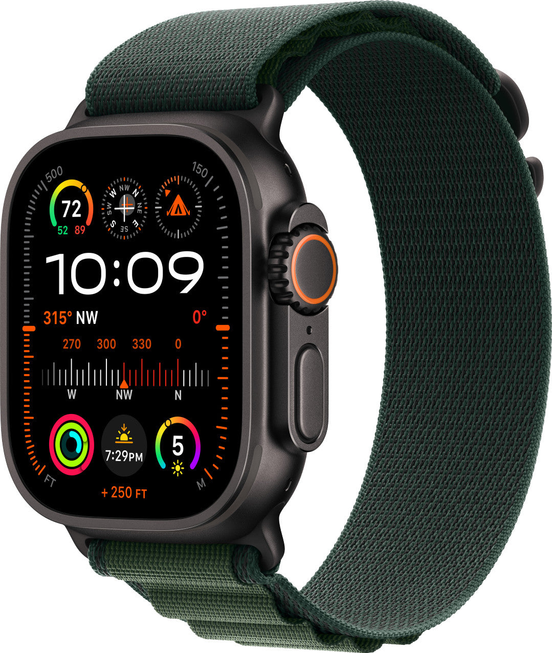 Apple Watch Ultra 2 4G 49mm Black Titanium Case Green