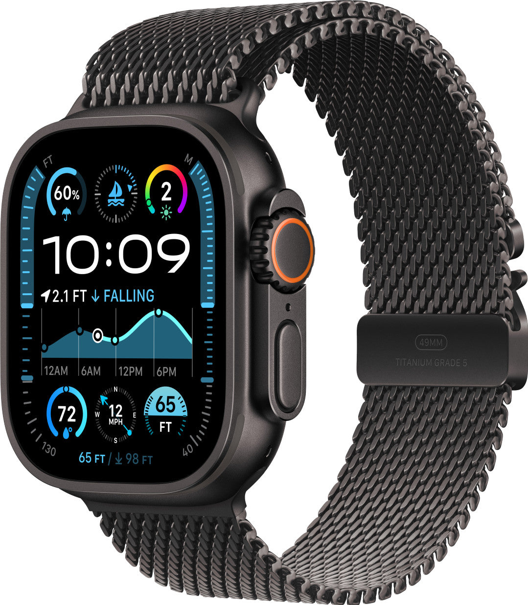 Apple Watch Ultra 2 4G 49mm Black Milanese Band S