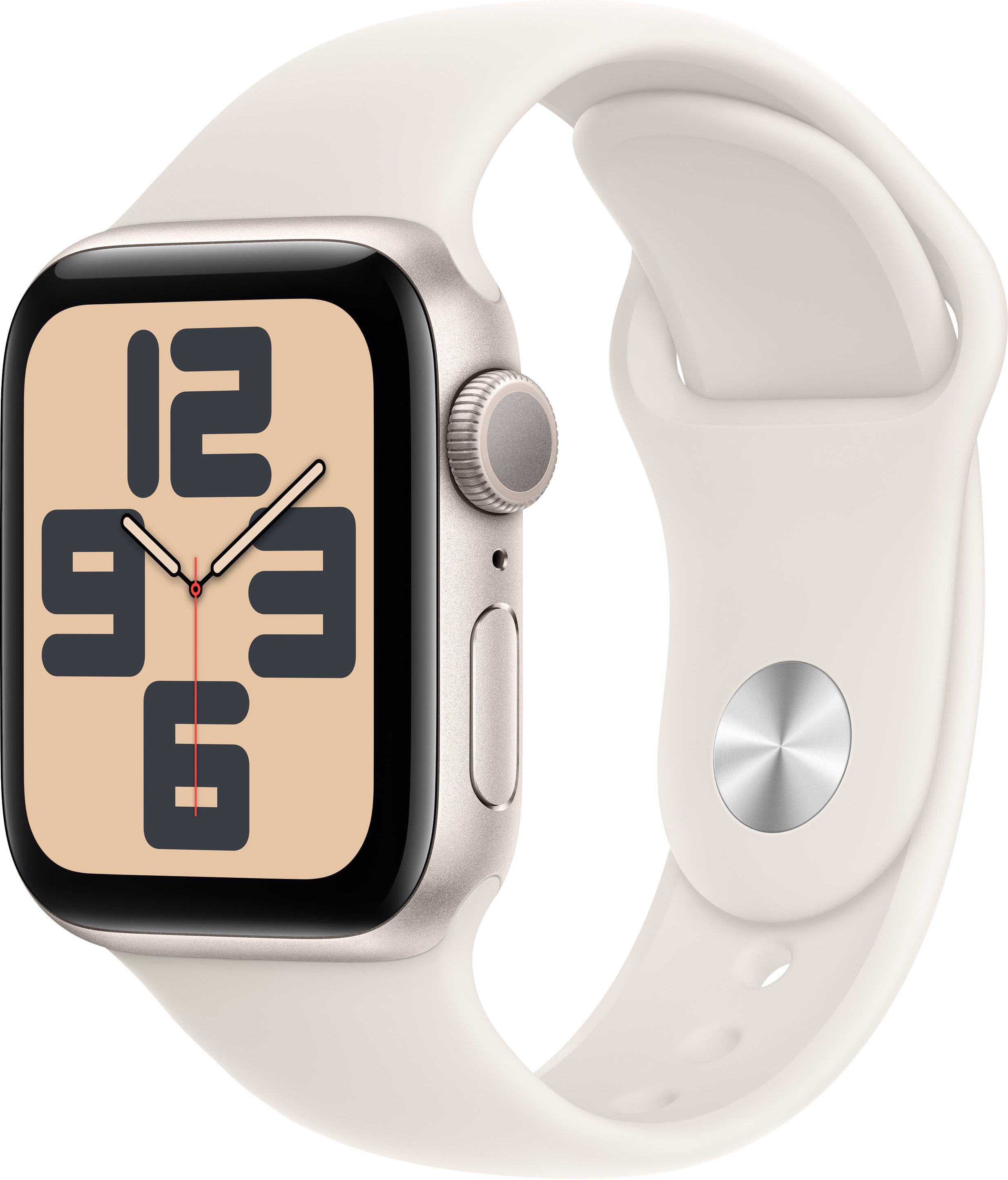 Apple Watch SE (2024) 40mm Starlight Sportband S/M
