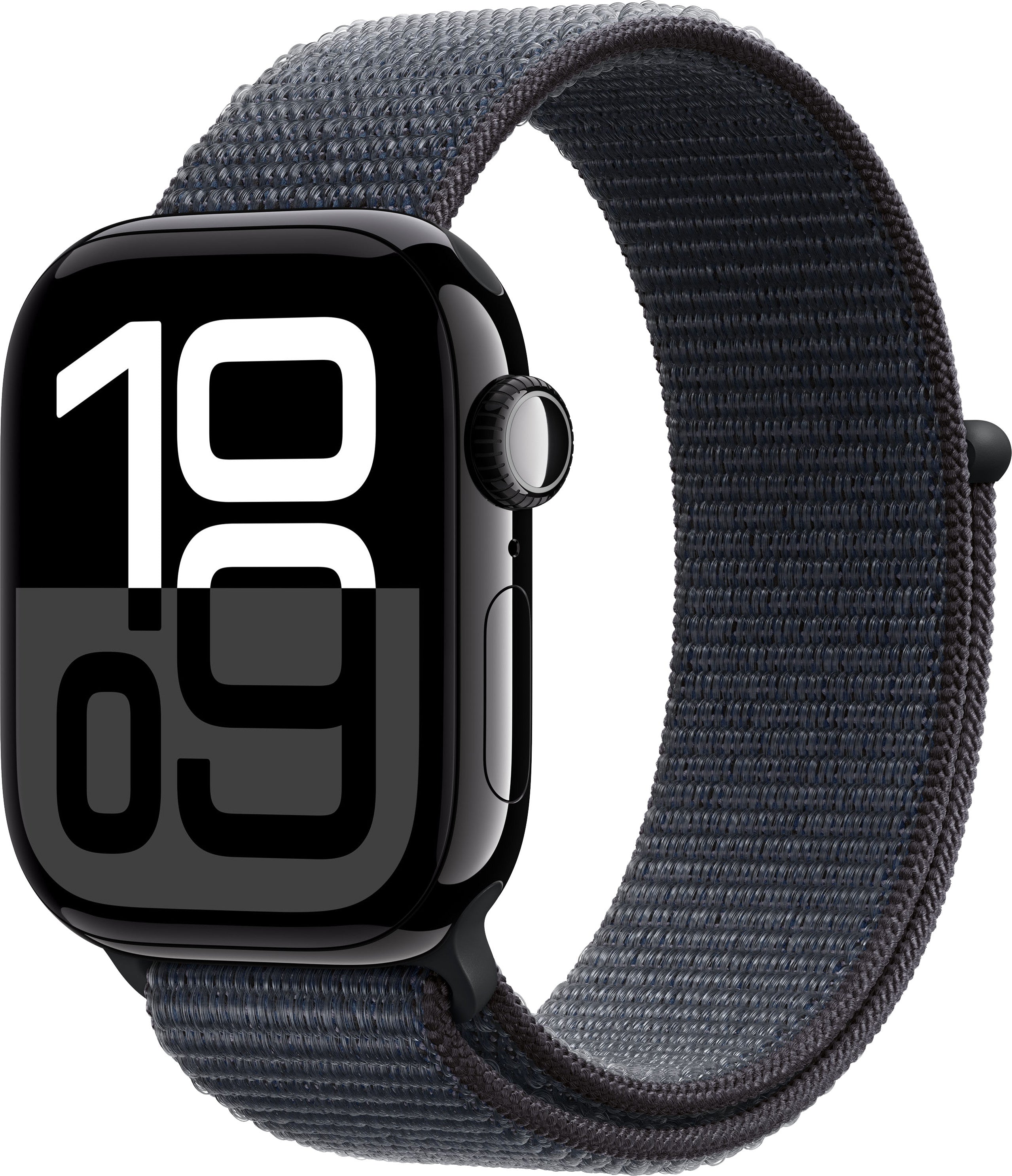 Apple Watch Series 10 42 mm, bracelet Sport Loop noir