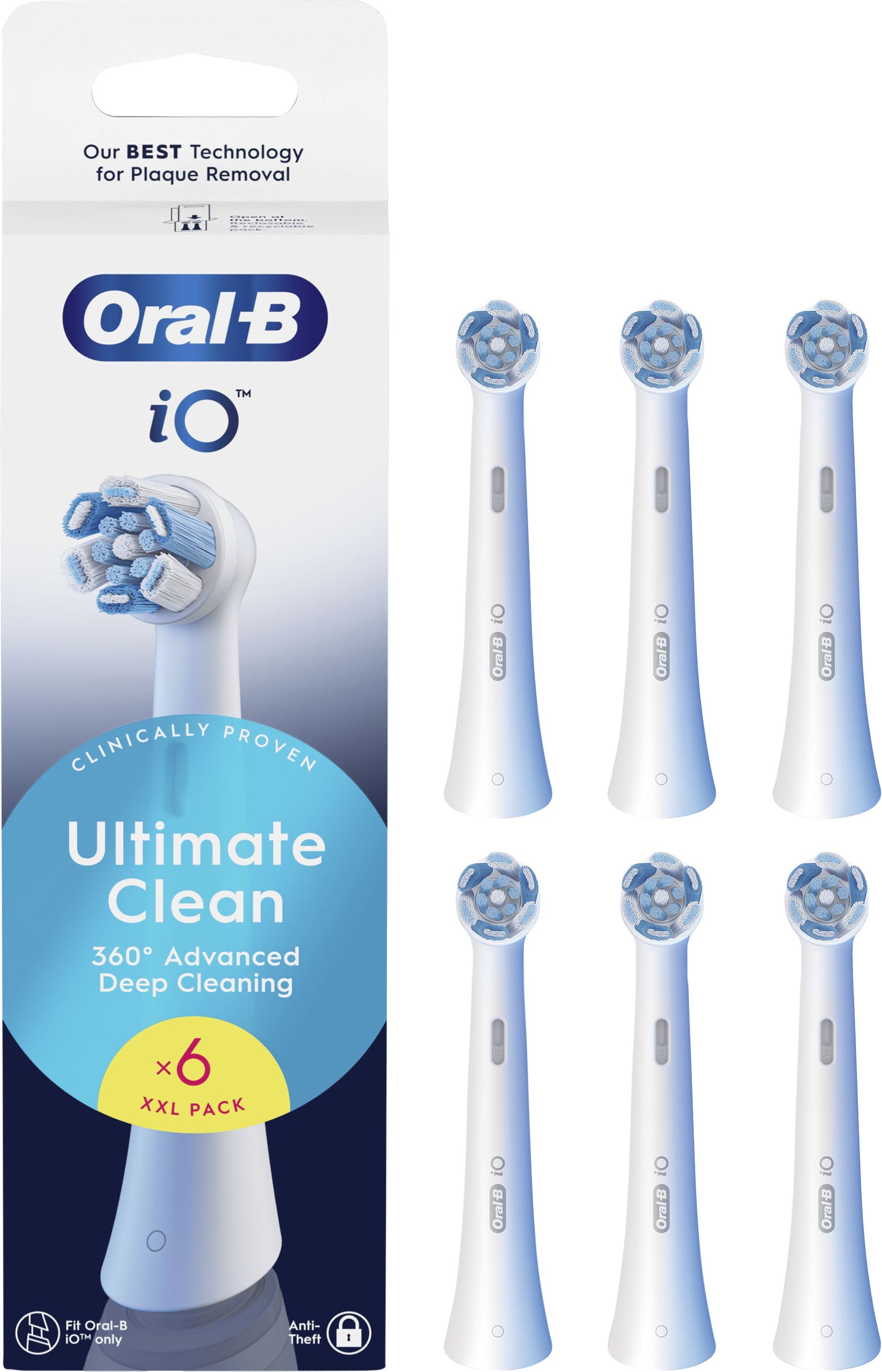 Oral-B iO Ultimate Clean Blanc (6 pièces)