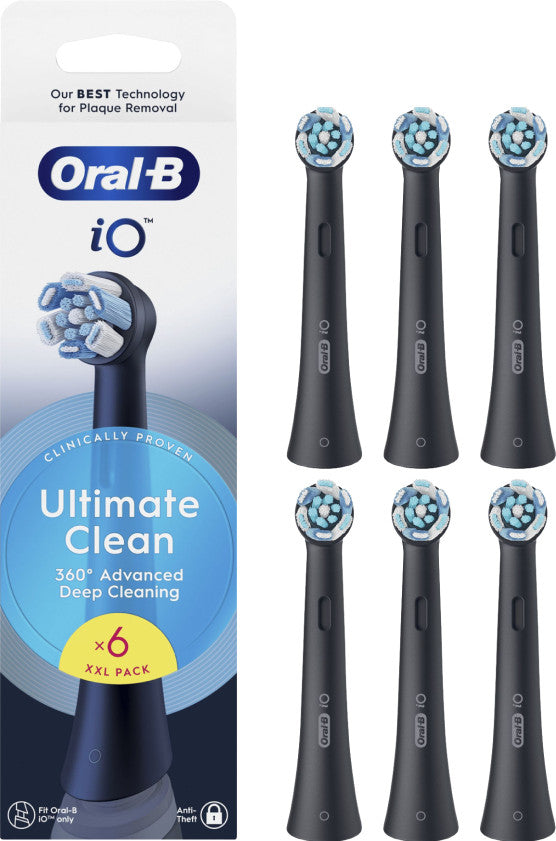 Oral-B iO Ultimate Clean Zwart (6 stuks)