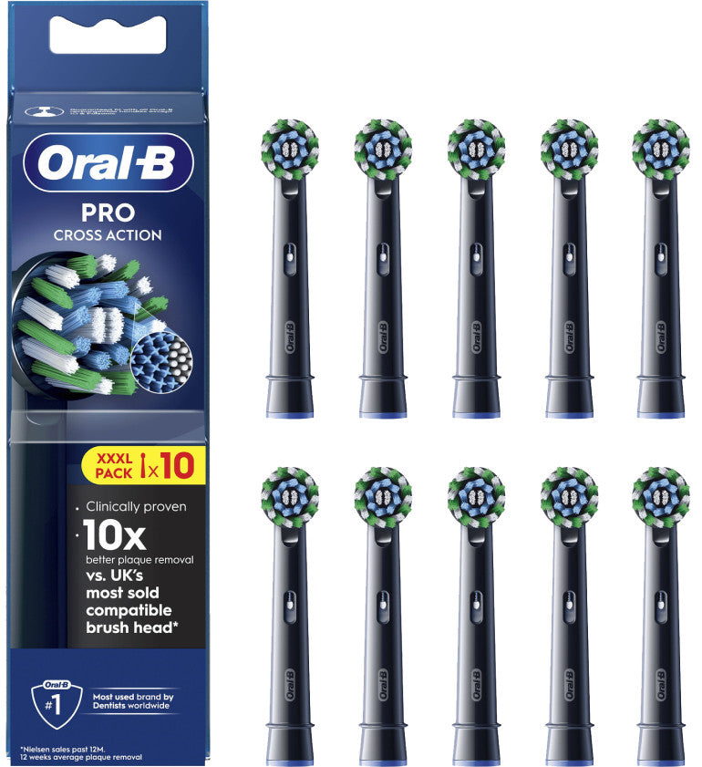 Oral-B Cross Action Schwarz (10 Stück)