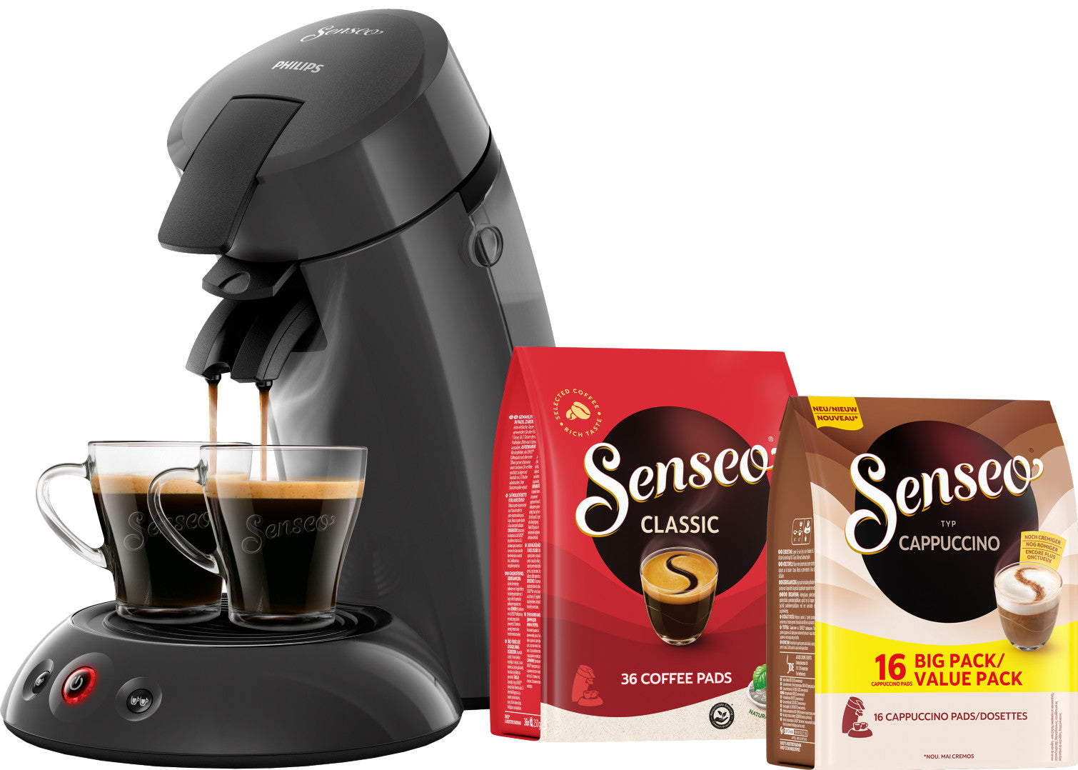 Philips SENSEO Original Kaffeemaschine + 52 Kaffeepads