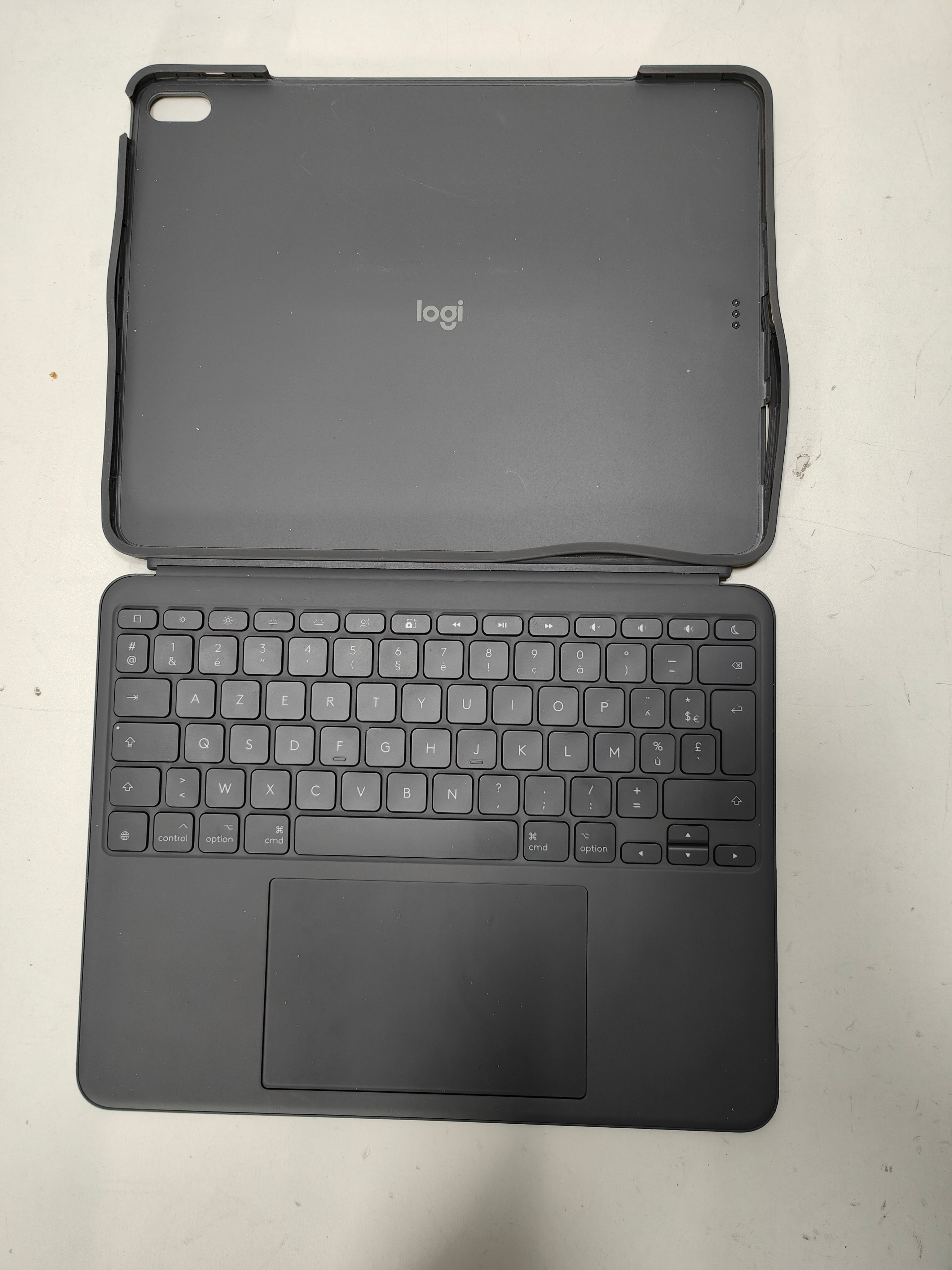 Logitech Combo Touch iPad Air 13" 2024 Graphit AZERTY