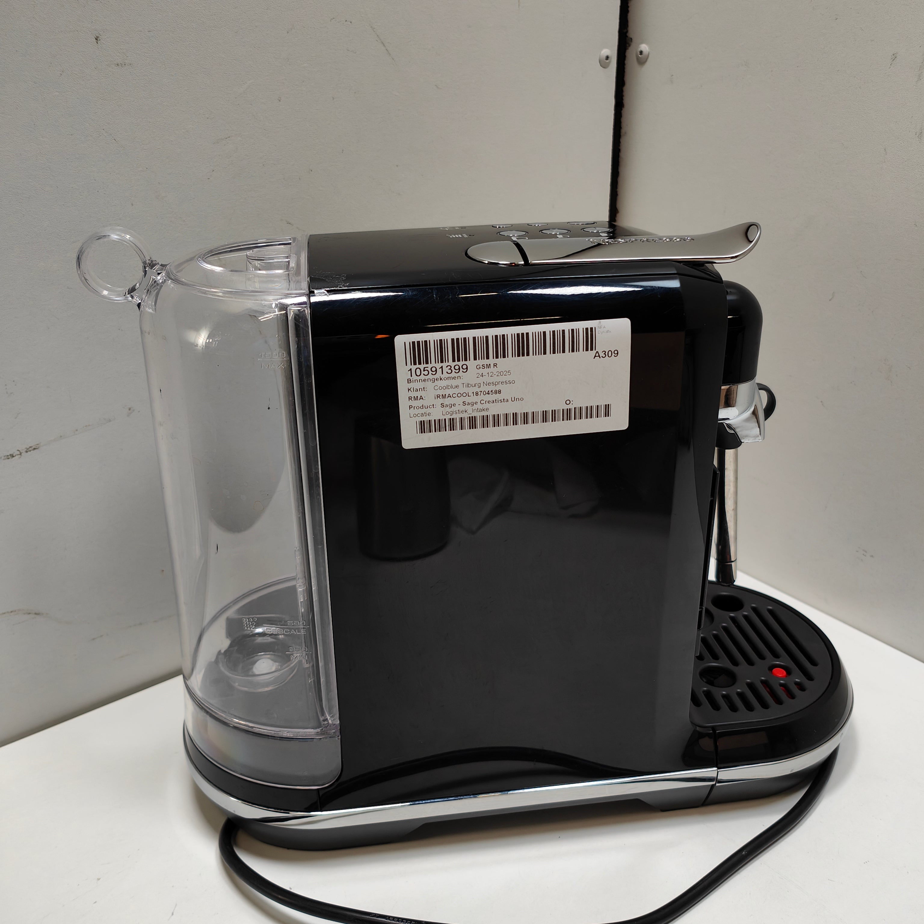 Sage Nespresso Creatista Uno SNE500BKS