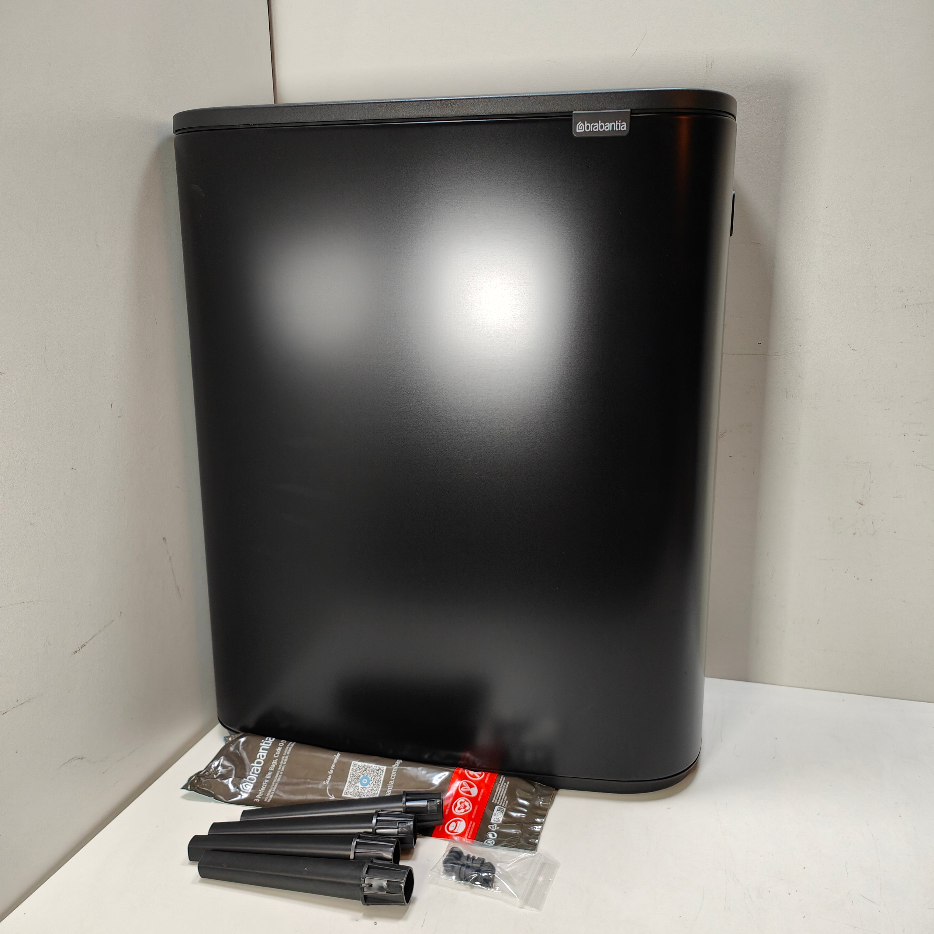 Brabantia Bo Touch Bin Hi afvalemmer 2 x 30 liter zwart