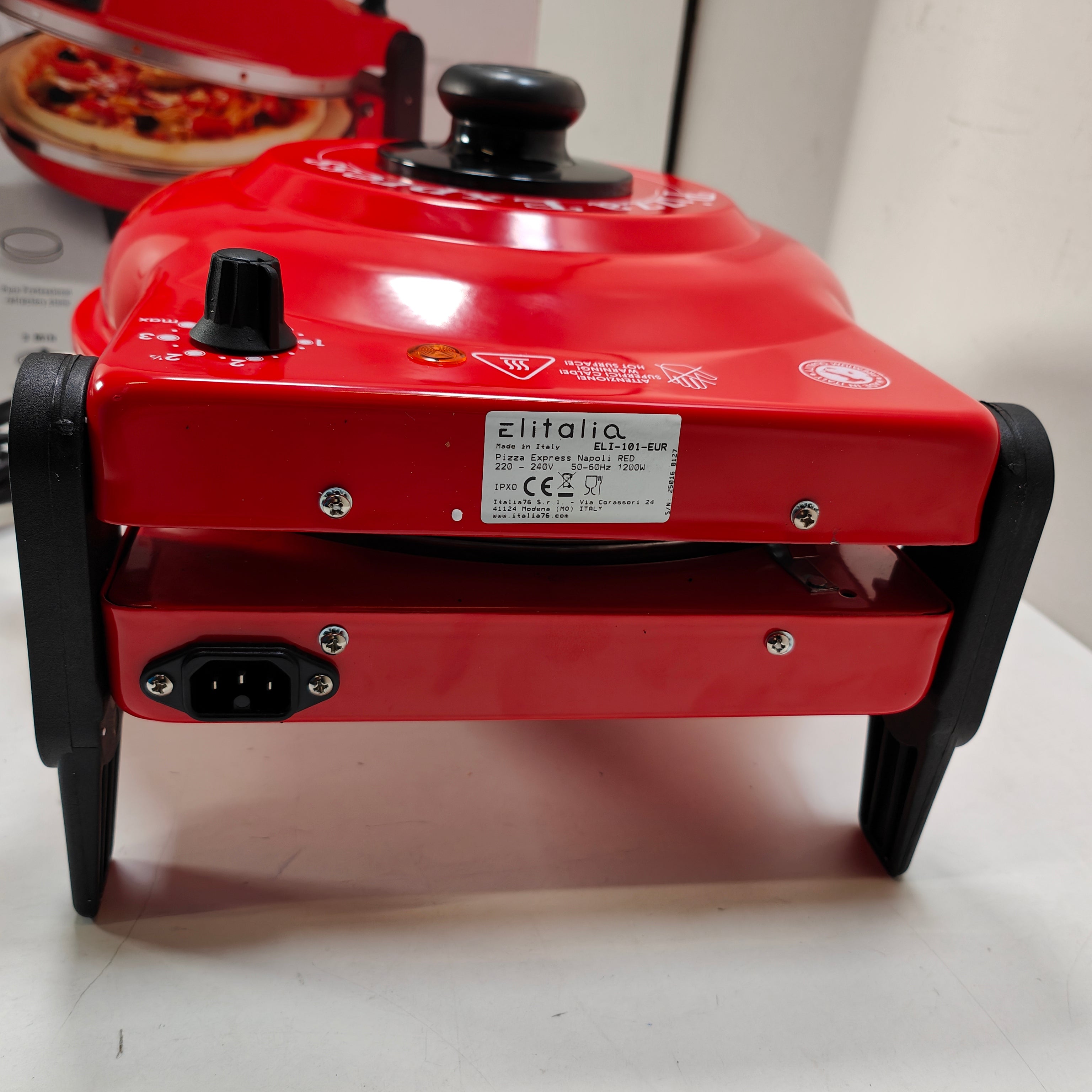 Optima Pizzaoven Rood
