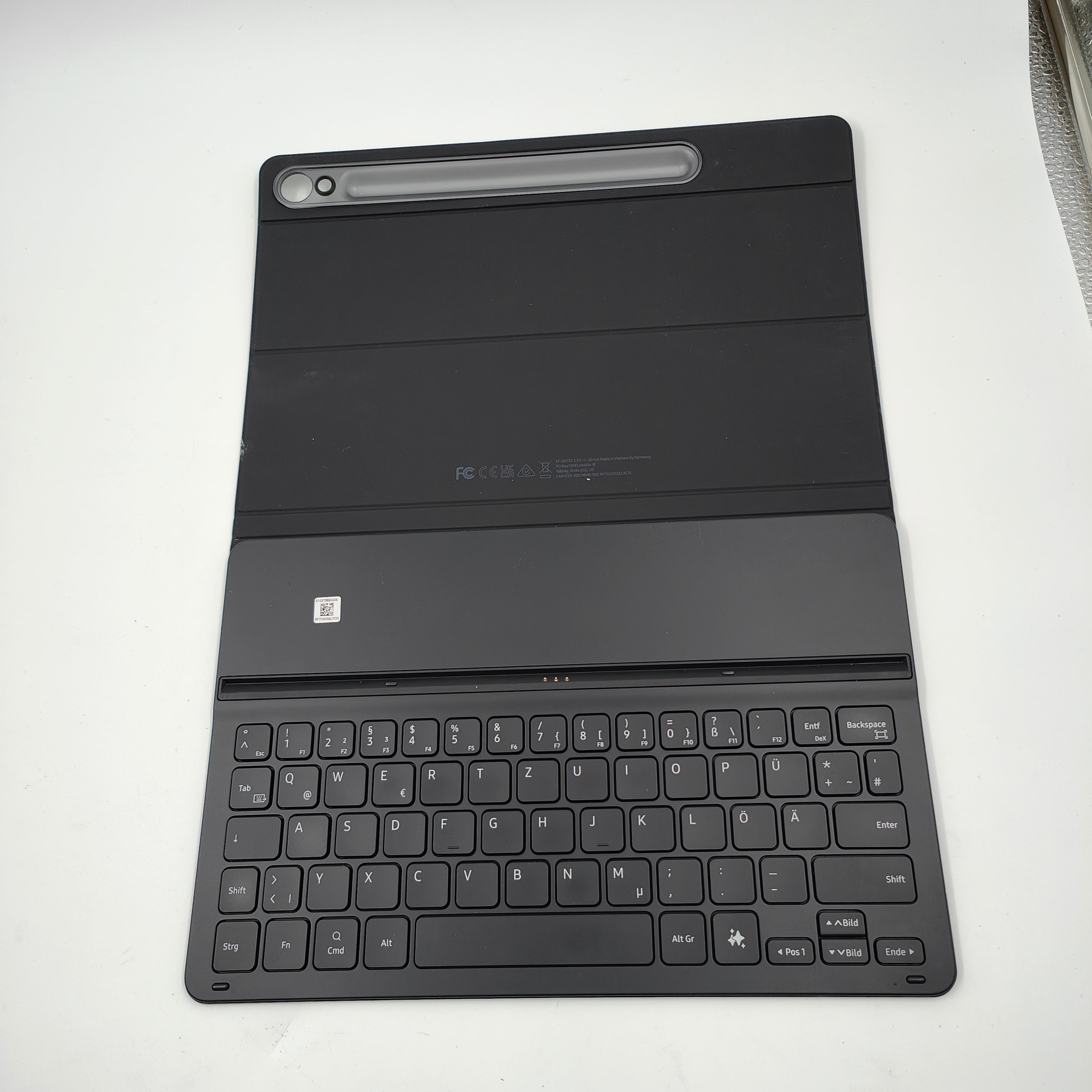 Samsung Tab S9/S9 FE Slim Tastaturhülle Schwarz Qwertz