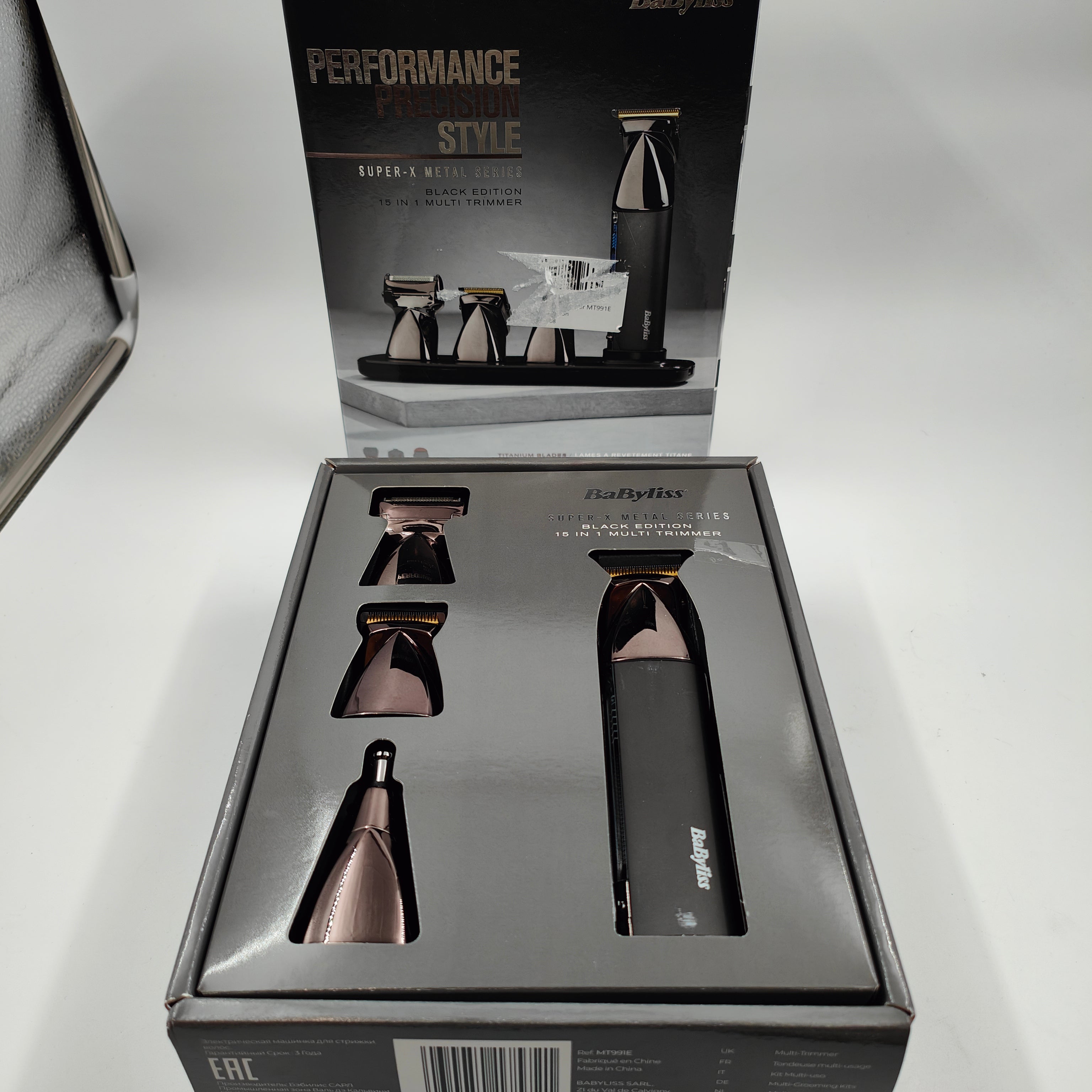 BaByliss For Men Super-X Metal 15-in-1 Multitrimmer MT991E