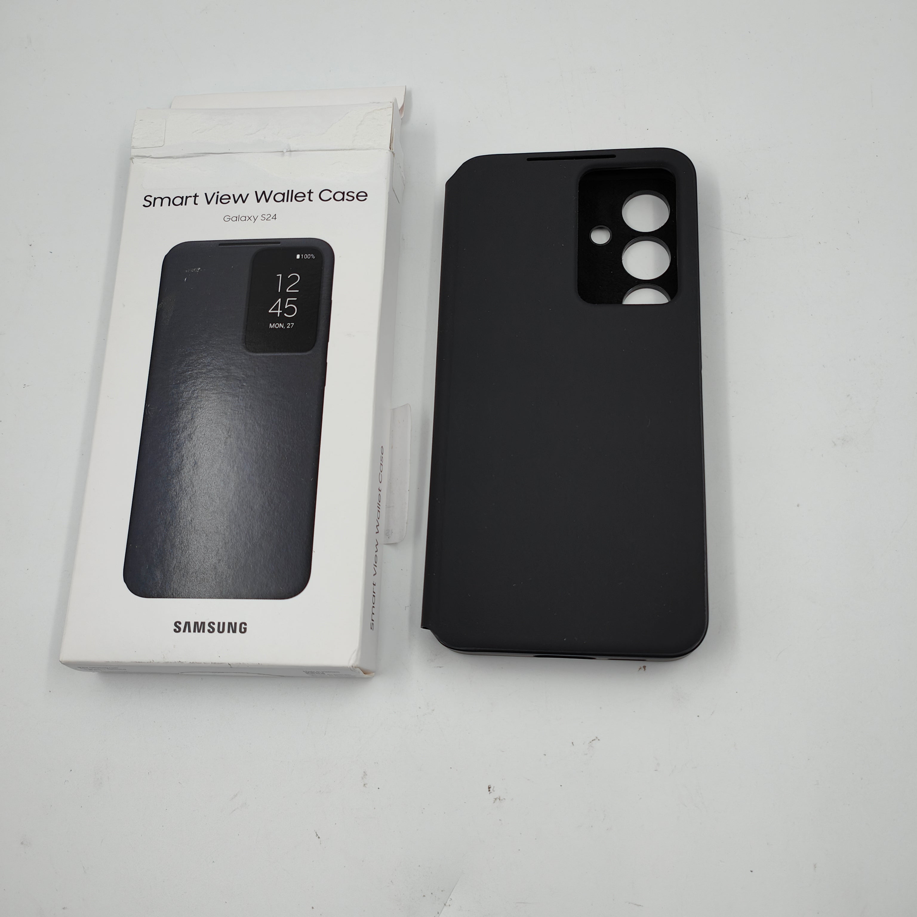 Samsung Galaxy S24 Smart View Brieftaschenhülle Schwarz