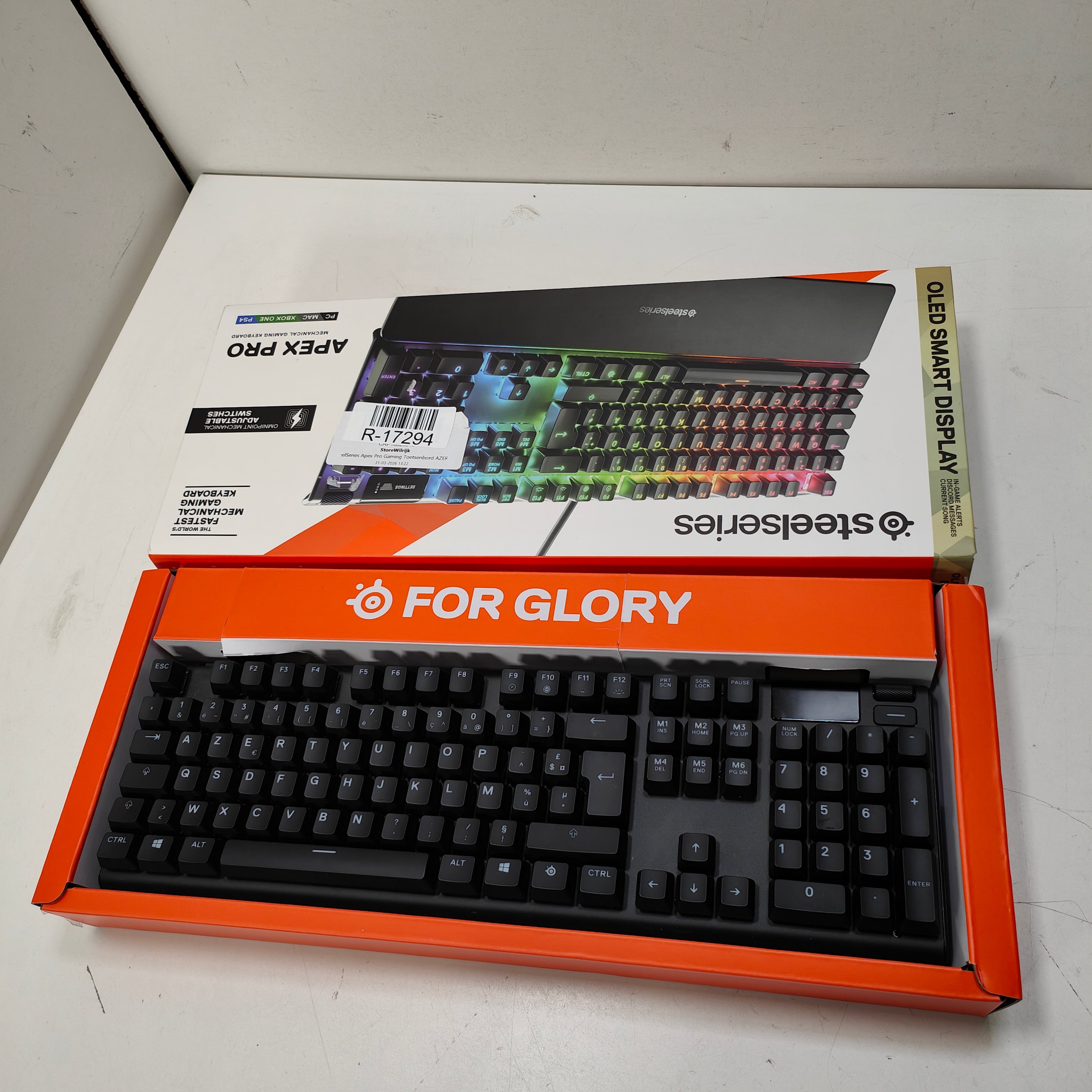 SteelSeries Apex Pro Gaming Tastatur AZERTY