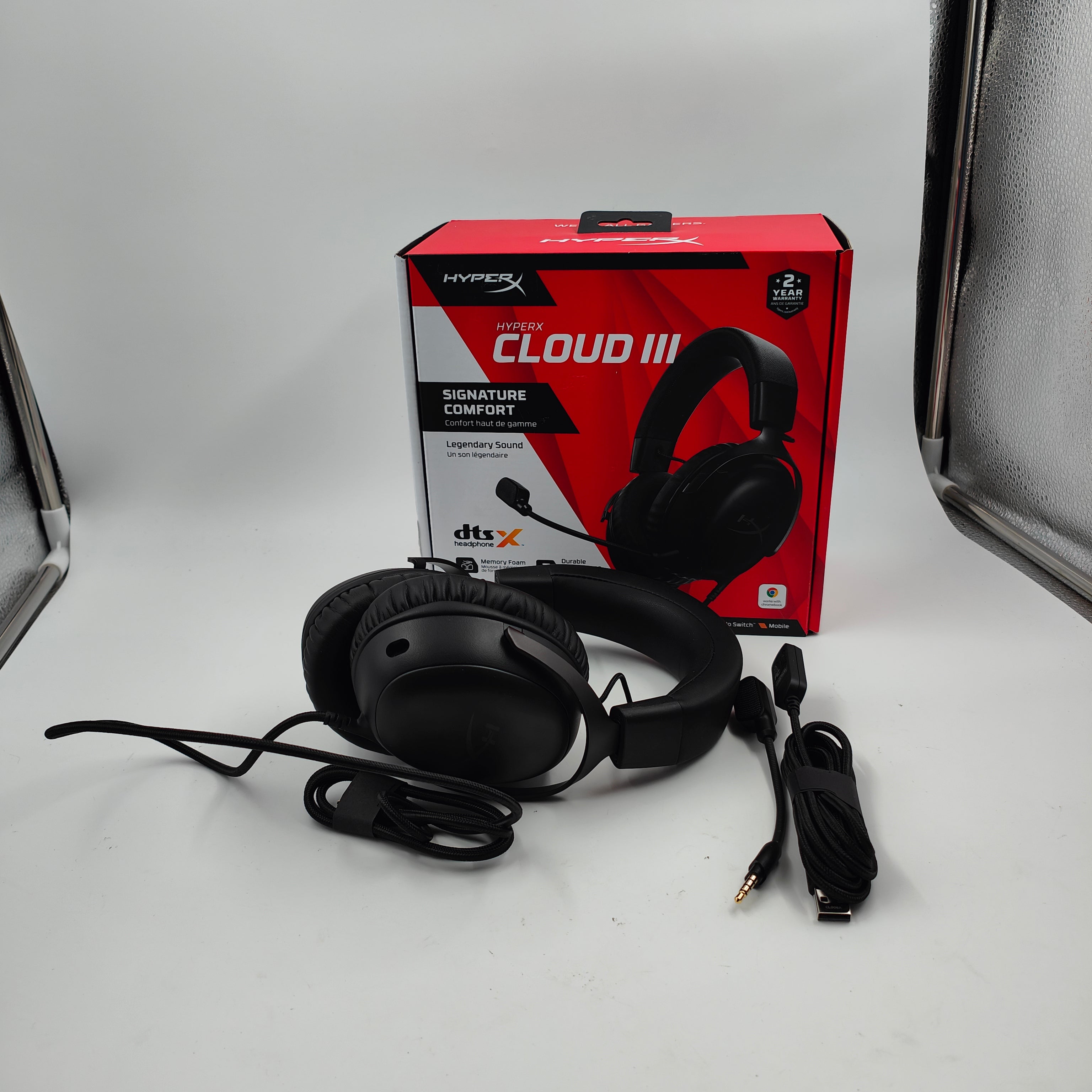 HyperX Cloud III Kabelgebundenes Gaming-Headset – Schwarz