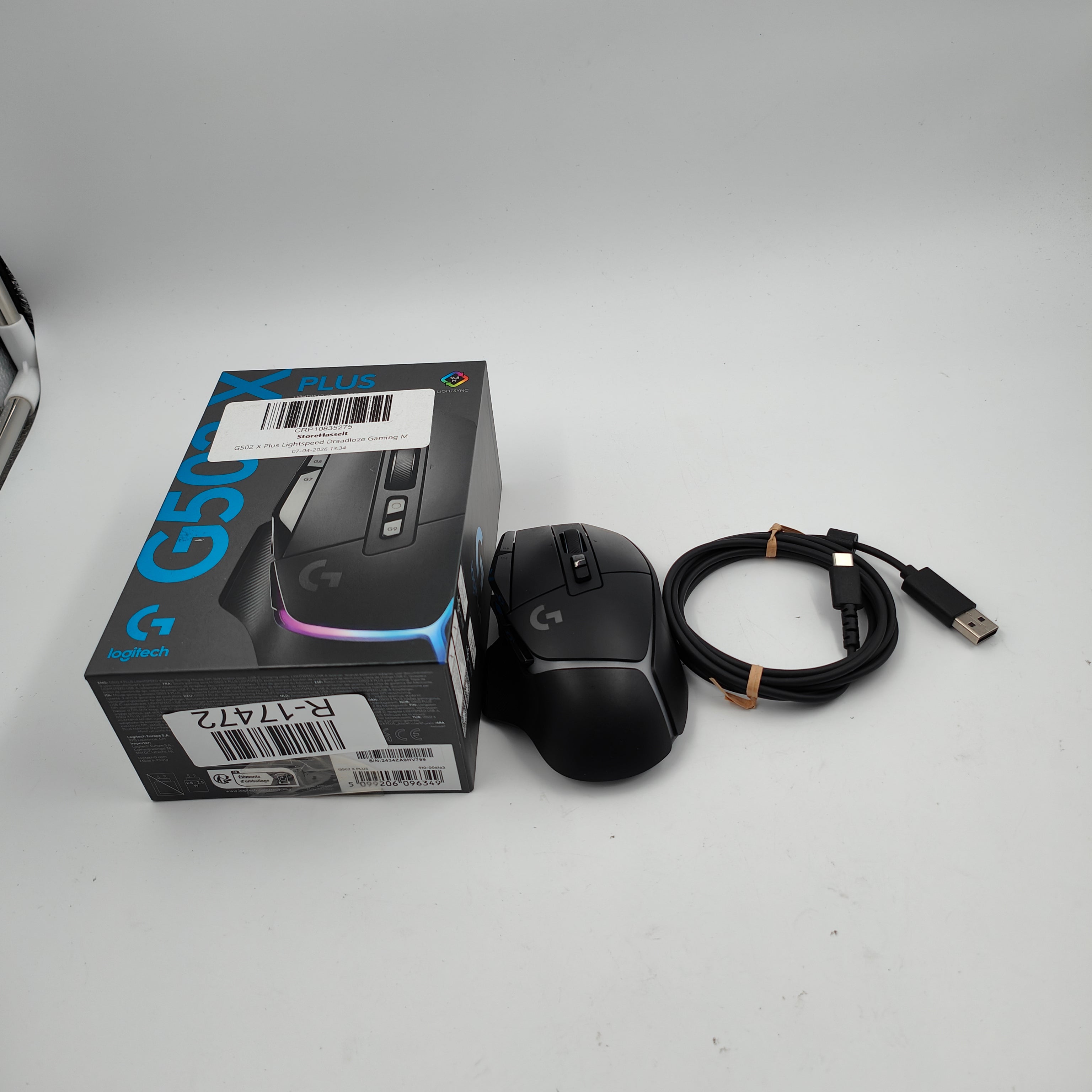 Logitech G 02 X Plus Lightspeed Kabellose Gaming-Maus Schwarz