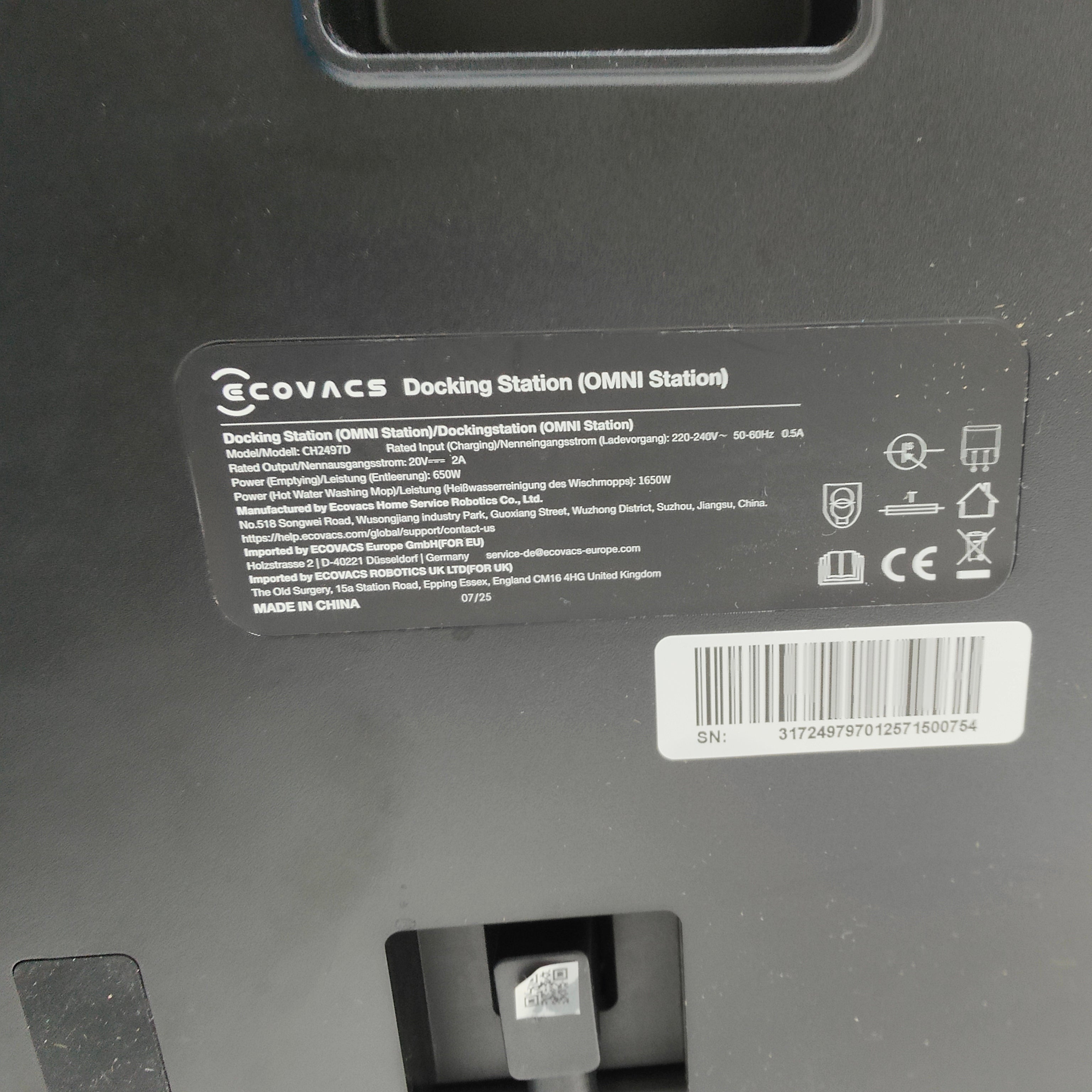 Ecovacs Deebot X9 Pro OMNI Schwarz