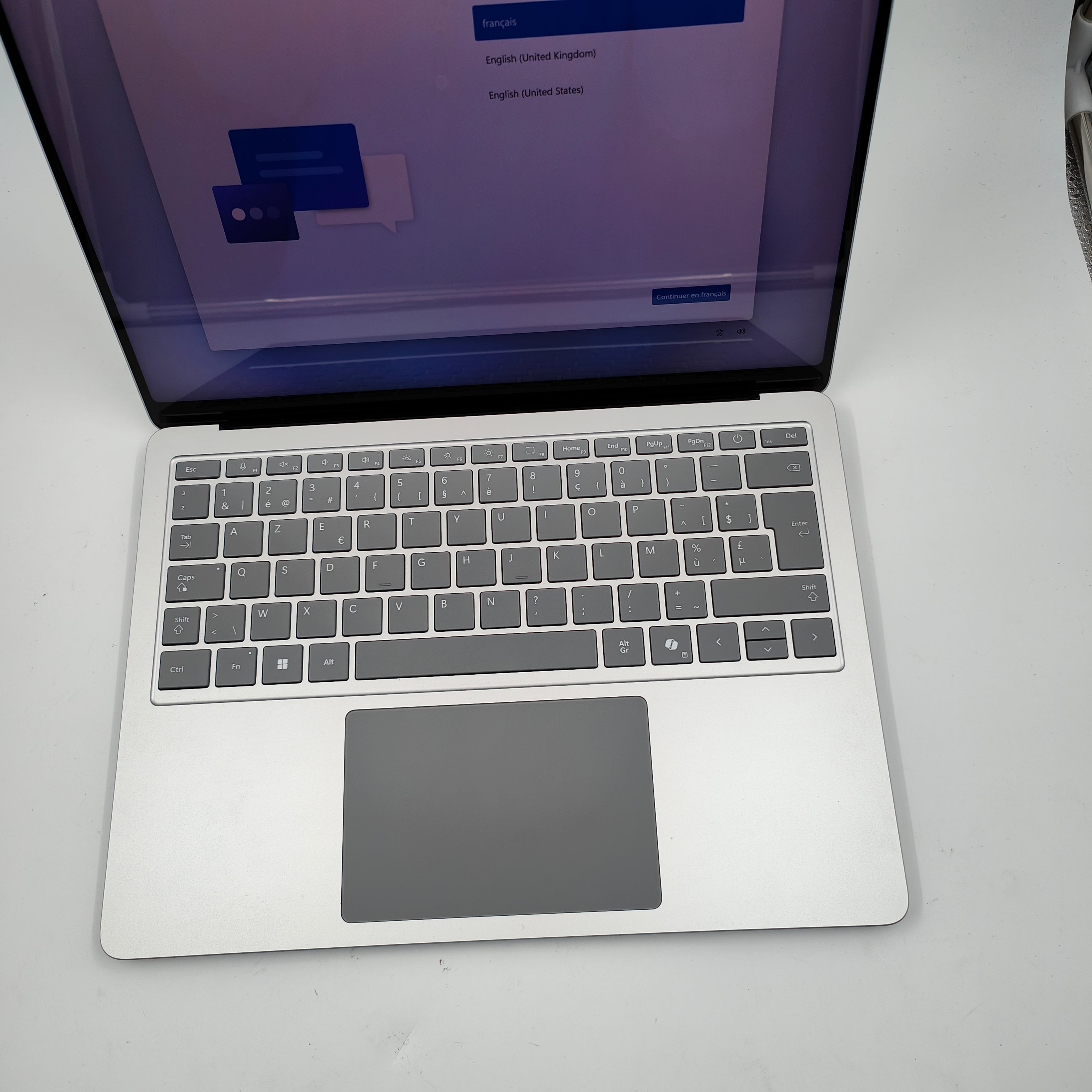 Microsoft Surface Laptop Copilot+ PC 15 Snapdragon X Elite / 16GB / 256GB Platinum AZERTY
