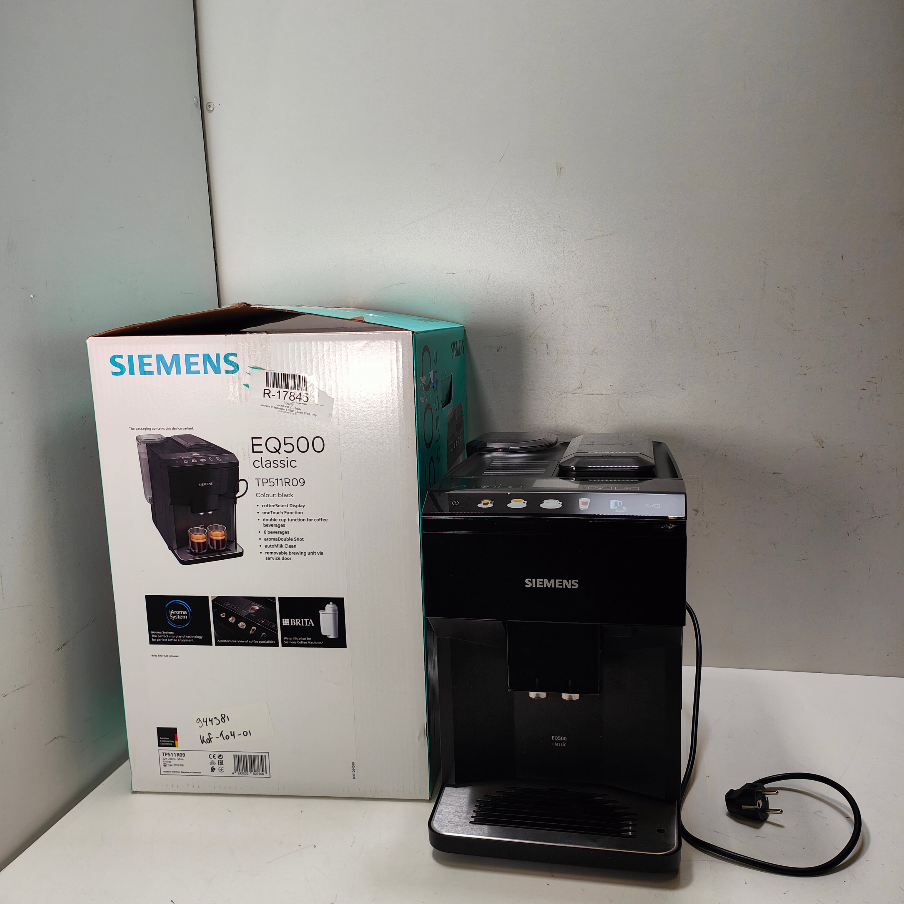 Siemens Fully Automatic EQ500 Classic TP511R09