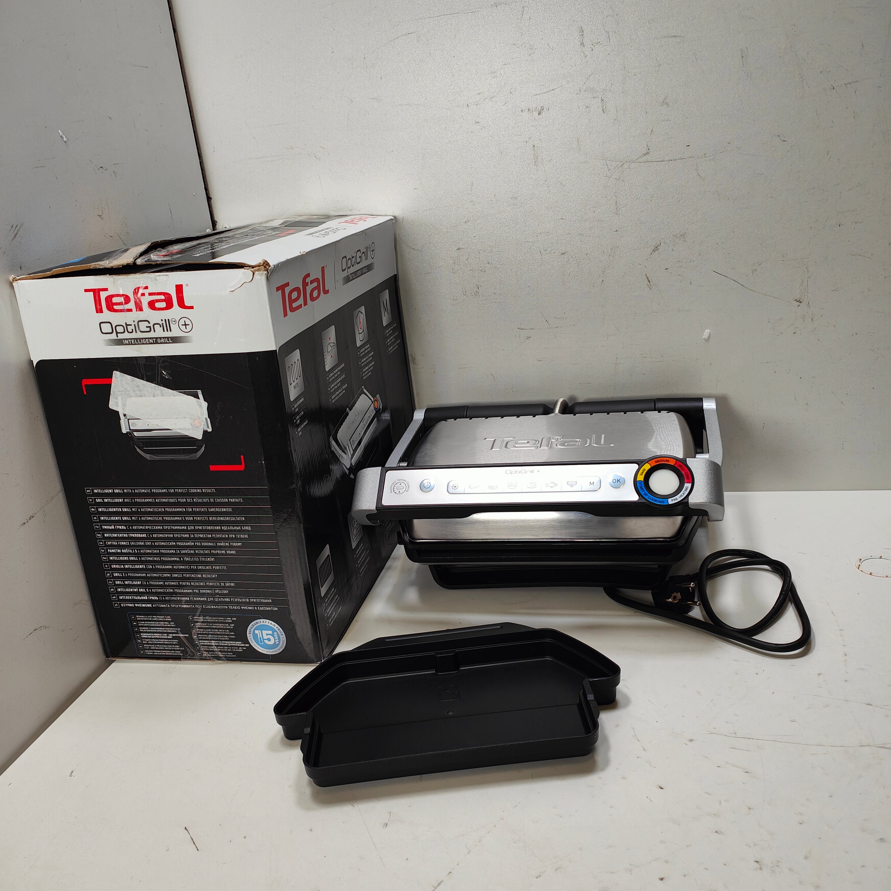 Tefal OptiGrill+ GC717D Rvs