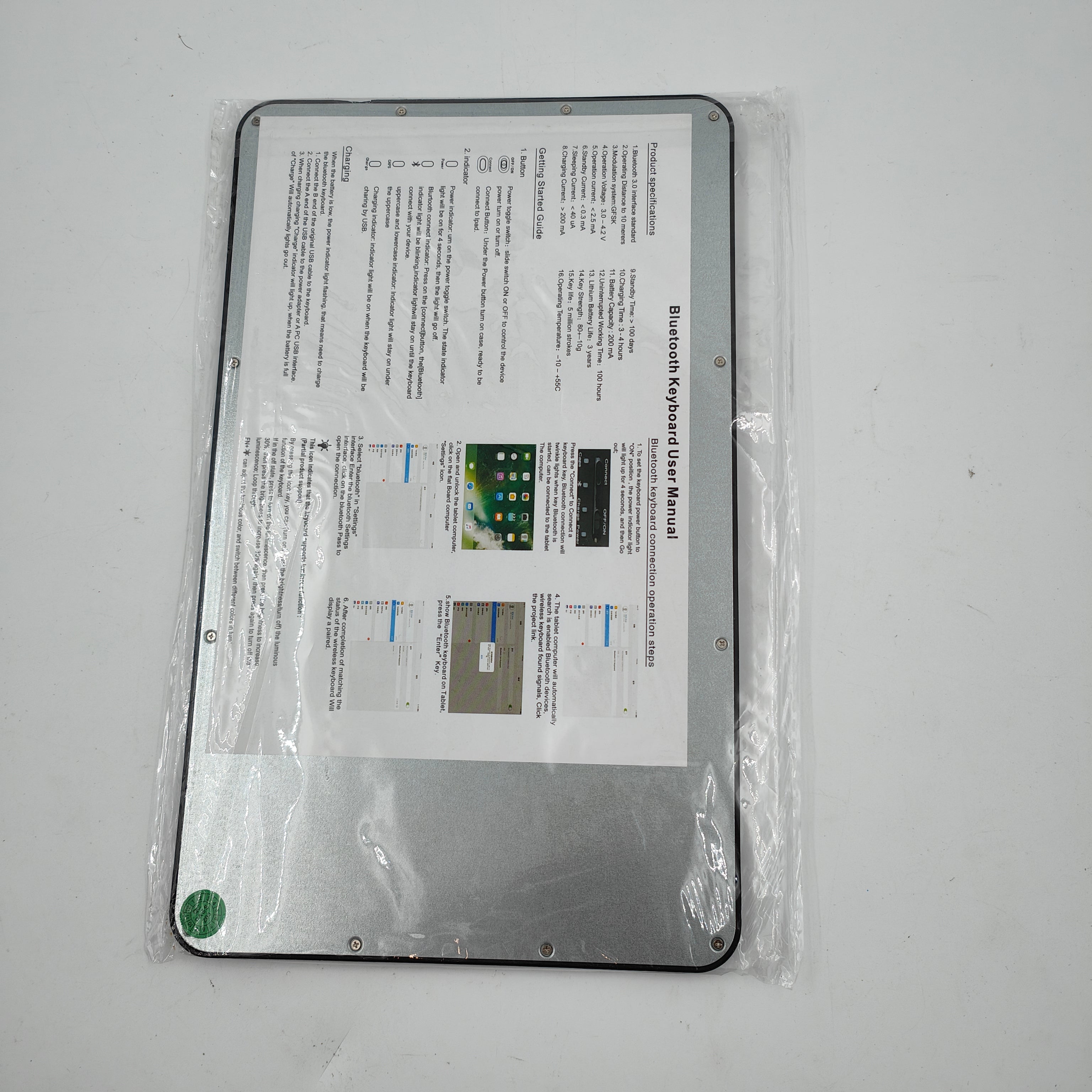 Just in case Premium Samsung Galaxy Tab S10 Ultra / S9 Ultra Toetsenbord Hoes QWERTY Zwart