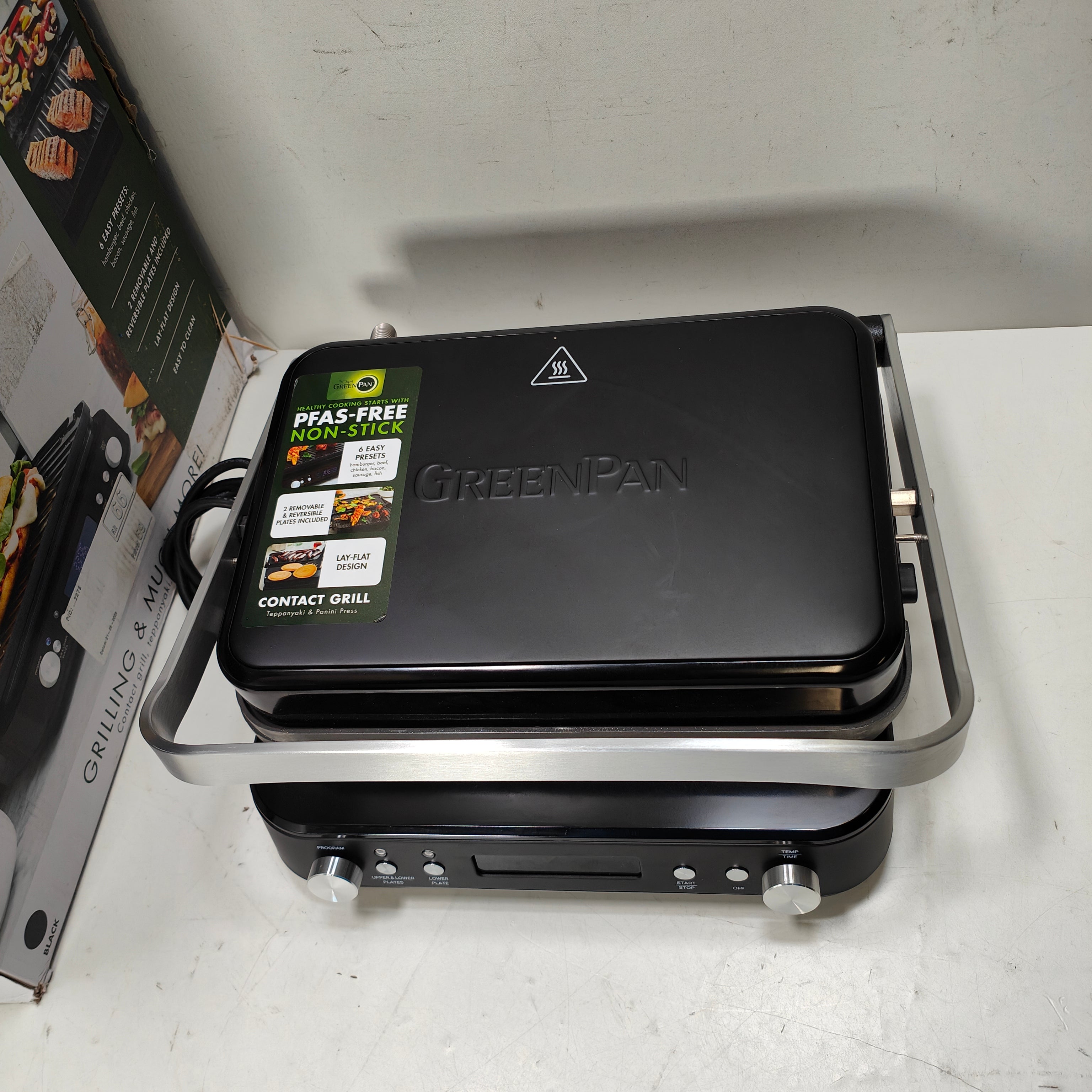 GreenPan Elite Kontaktgrill Schwarz