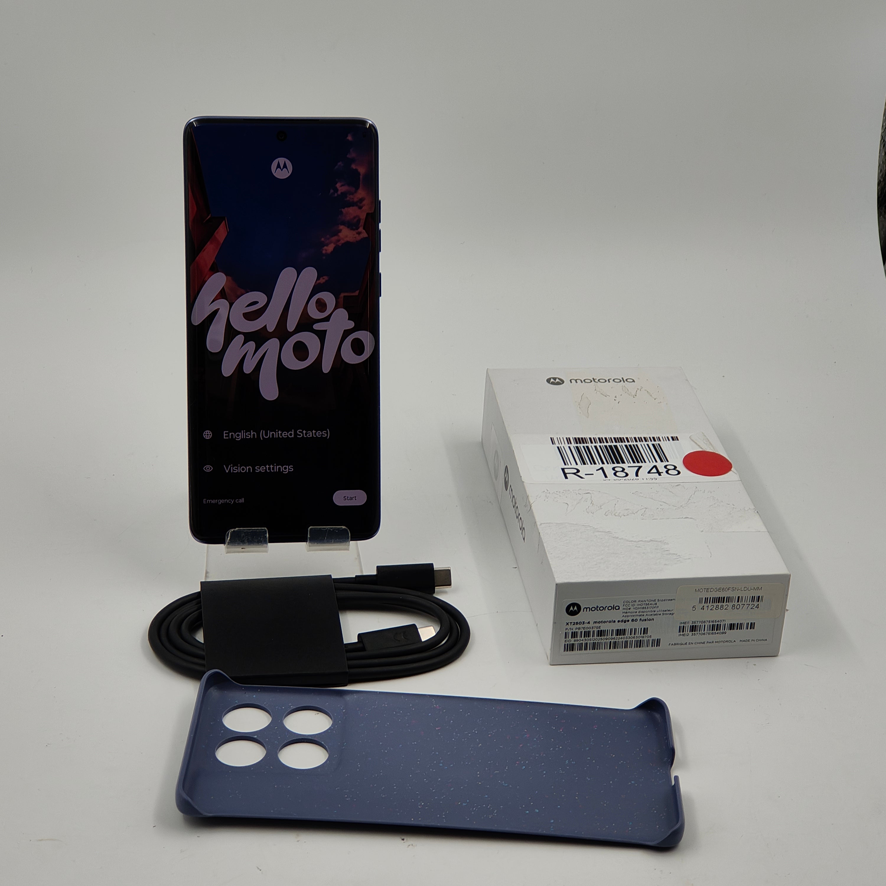 Motorola moto edge 60 fusion - Slipstream (Grau)