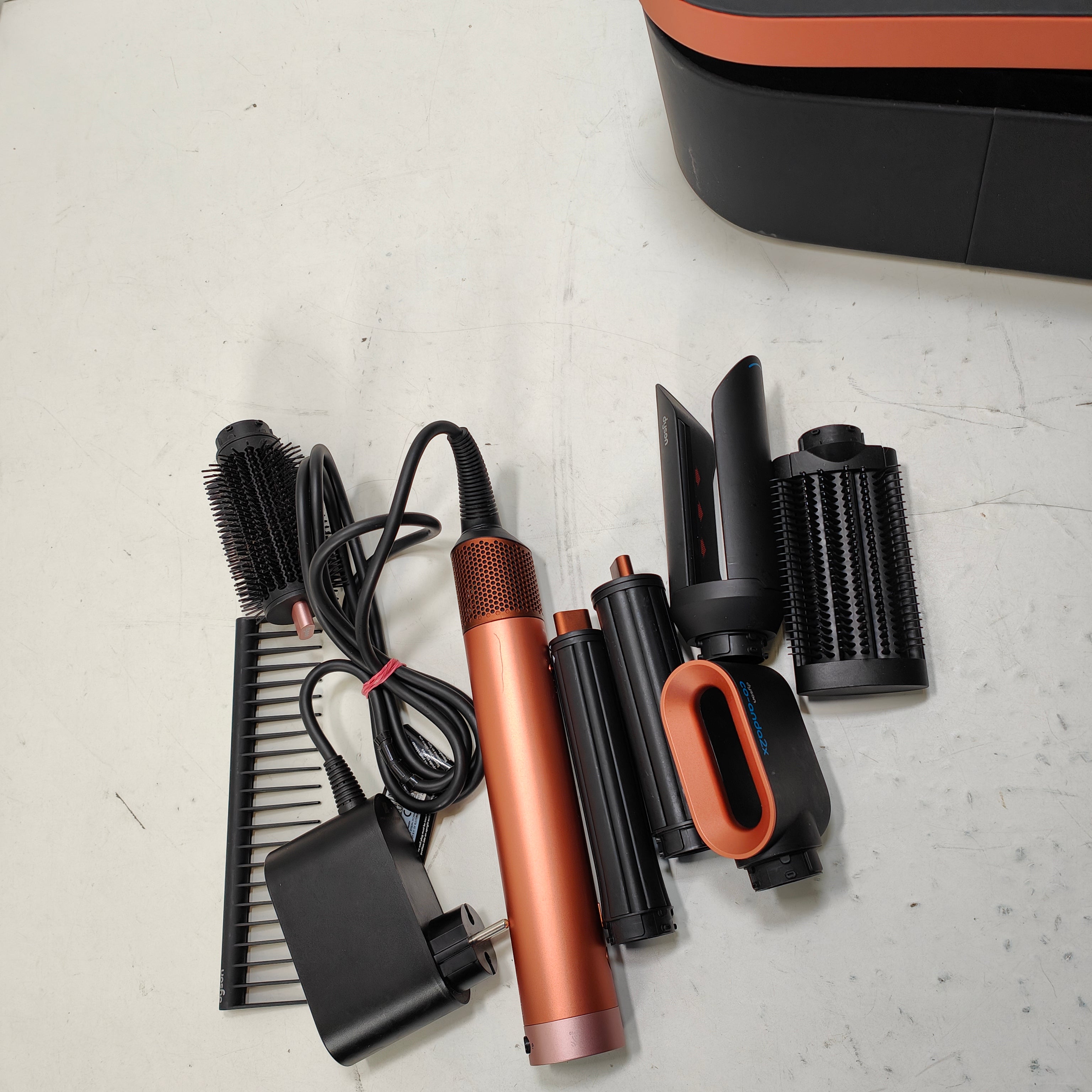 Dyson Airwrap Co-anda 2x Lisseur + Boucles Édition Limitée Soie Ambre