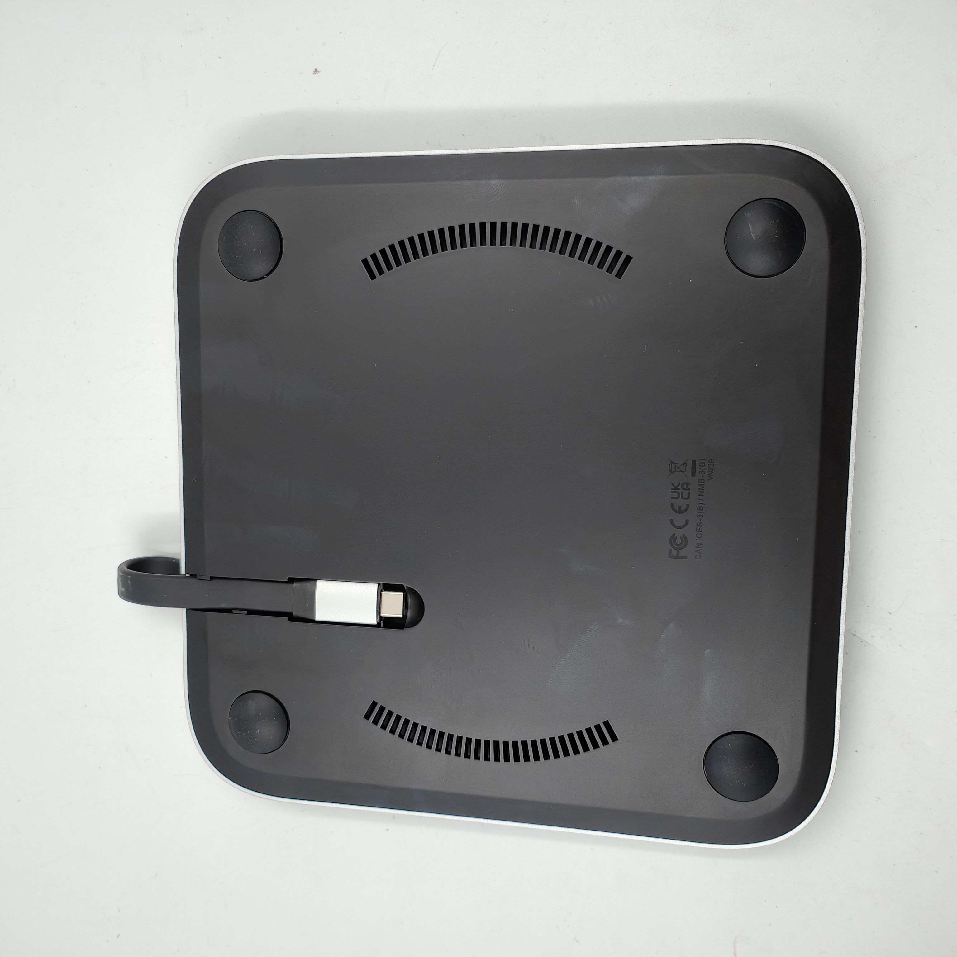 Support Hub en aluminium Satechi pour Mac Mini, argenté