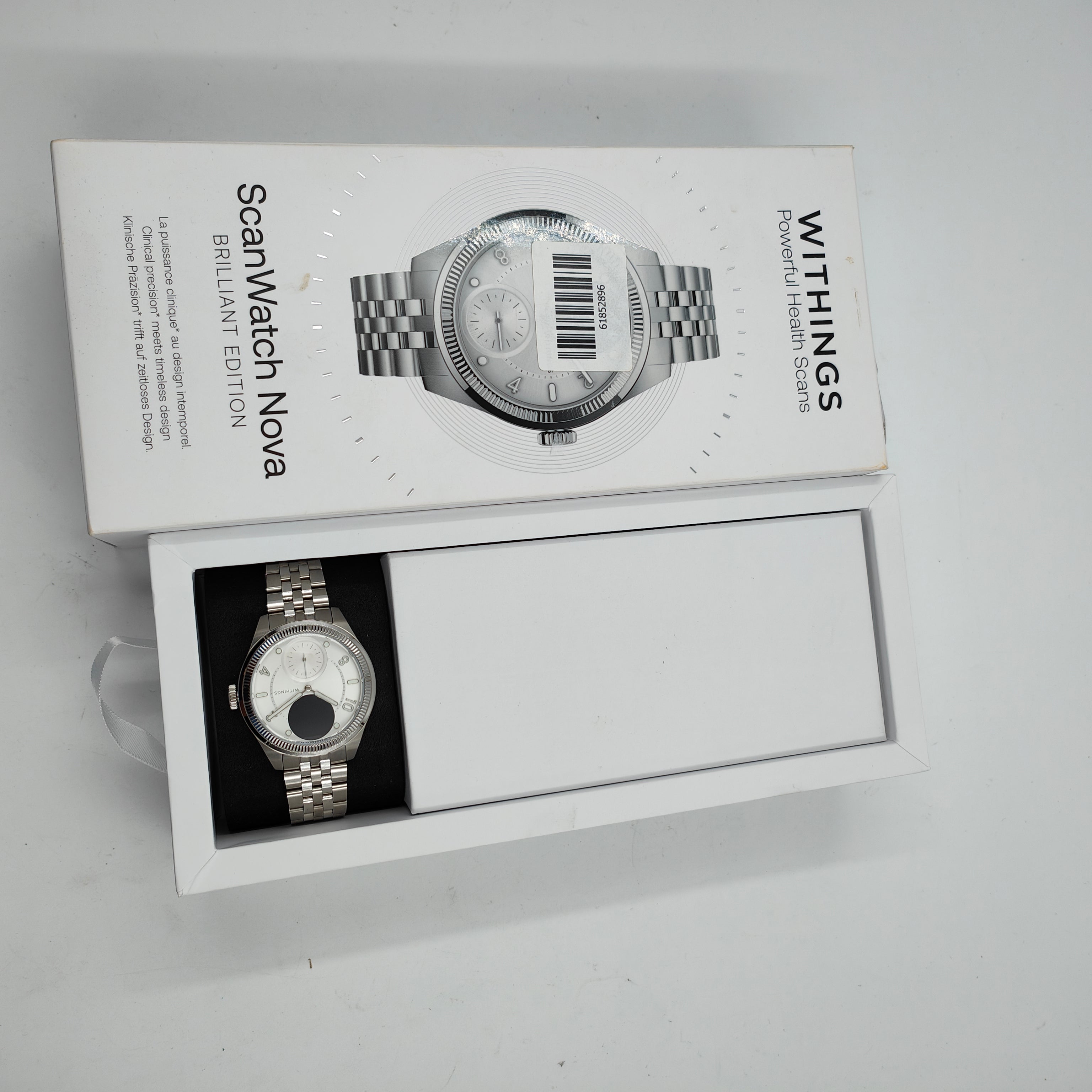 Withings ScanWatch Nova Édition Brillant Titane Argenté