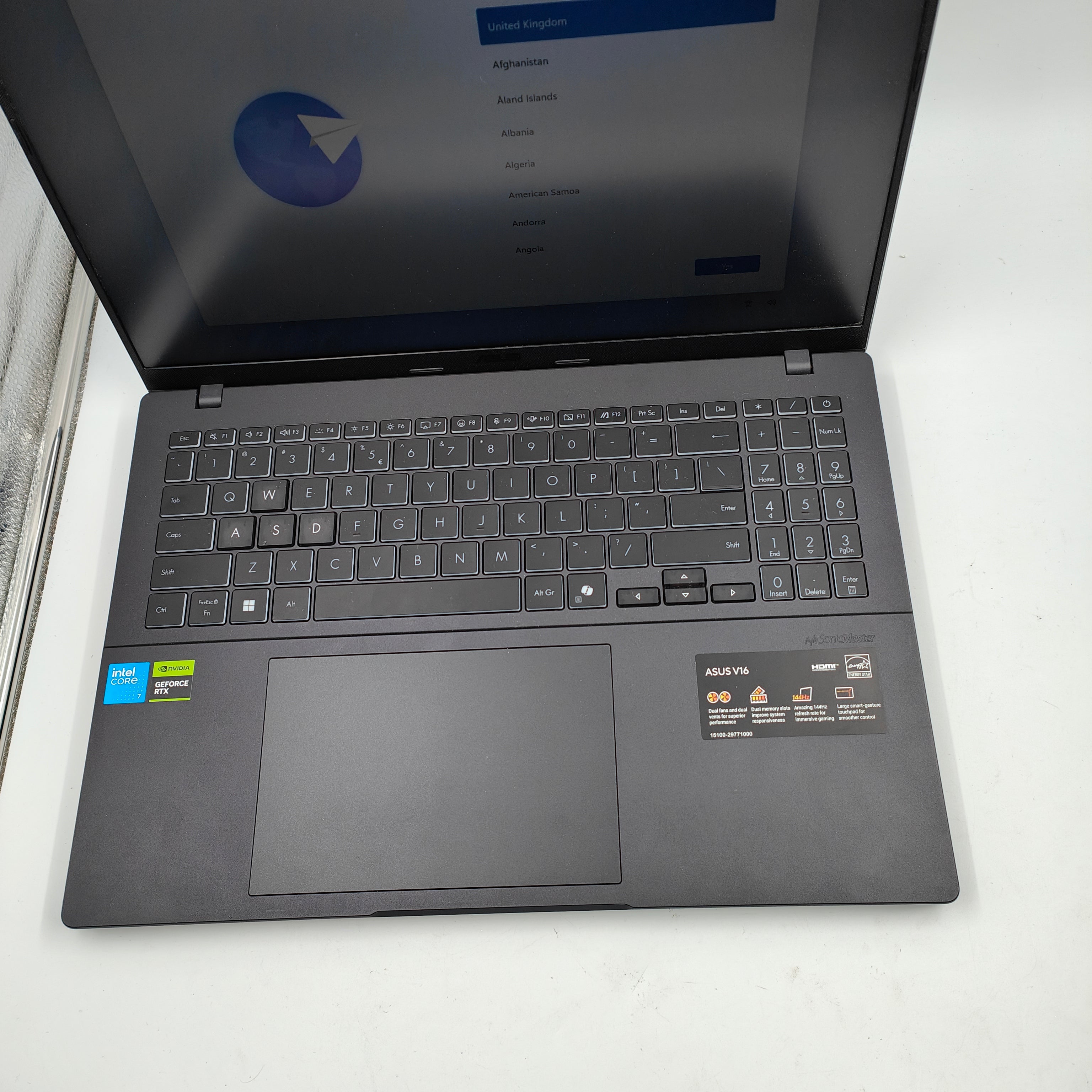Asus Gaming V16 FX3607VP-RP045WS QWERTY