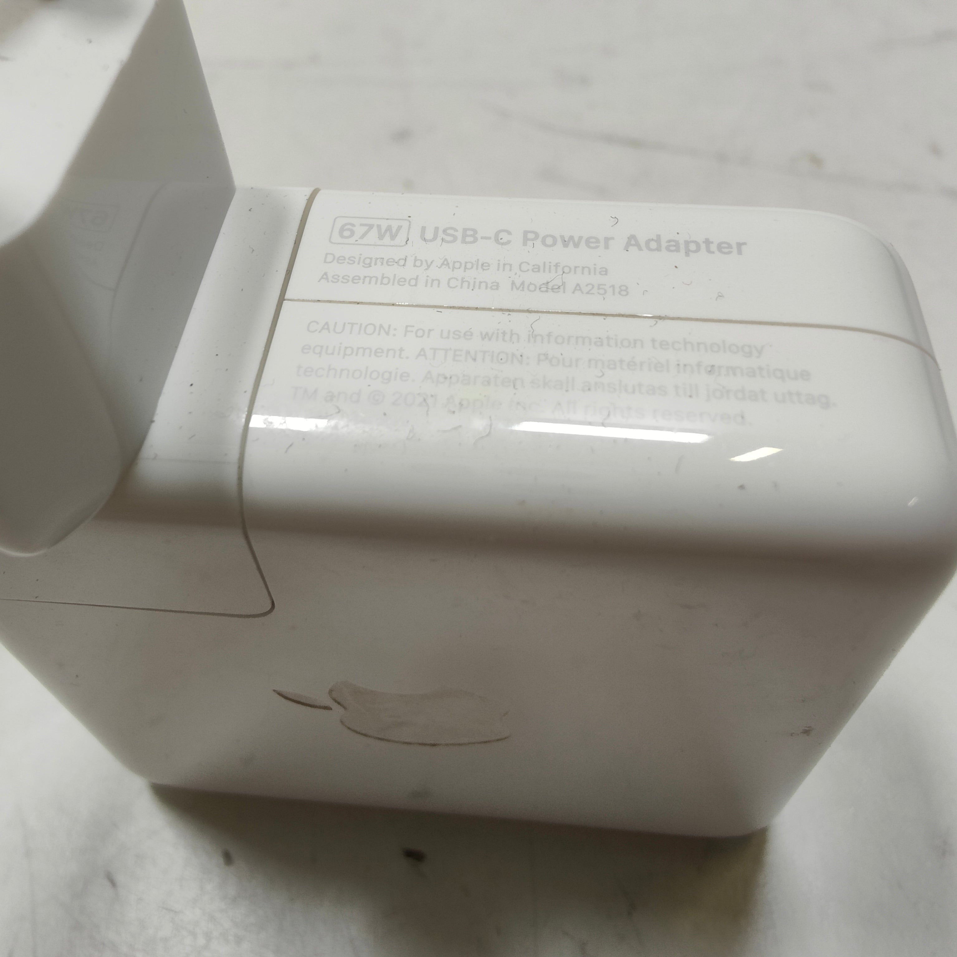 Apple Macbook 67W USB-C Power Adapter (without cable)