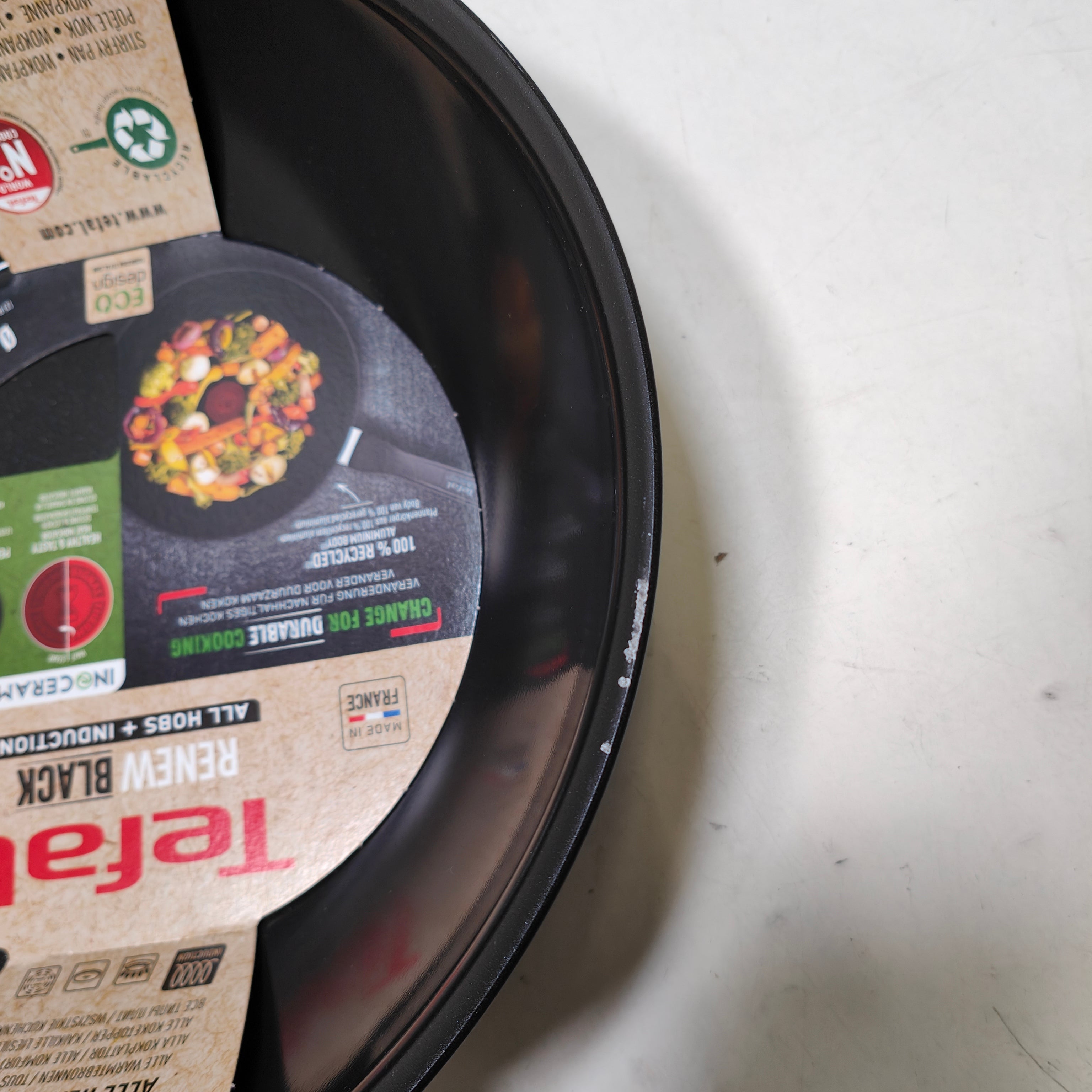 Poêle Wok Céramique Tefal Renew Black 28 cm