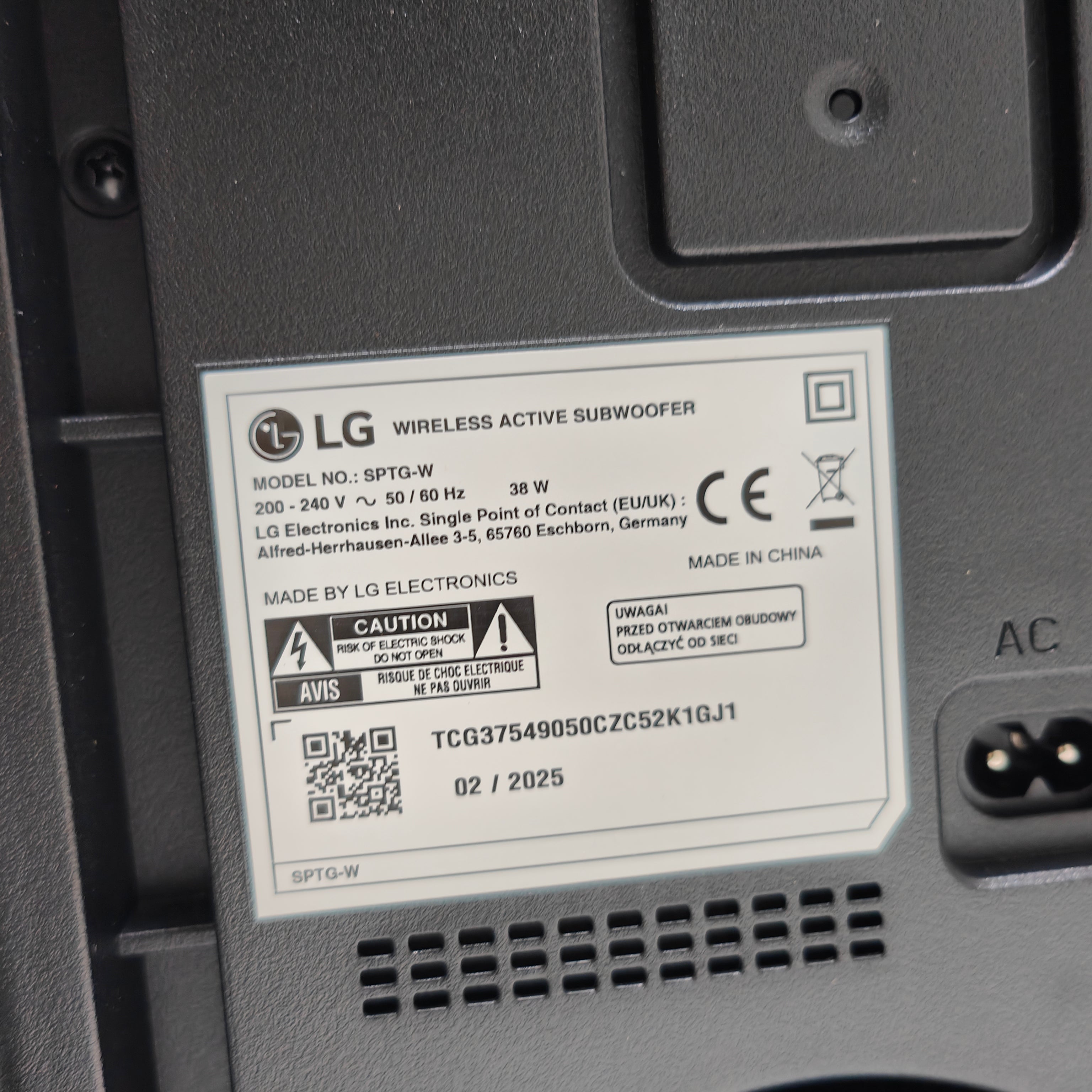 LG DSG10TY