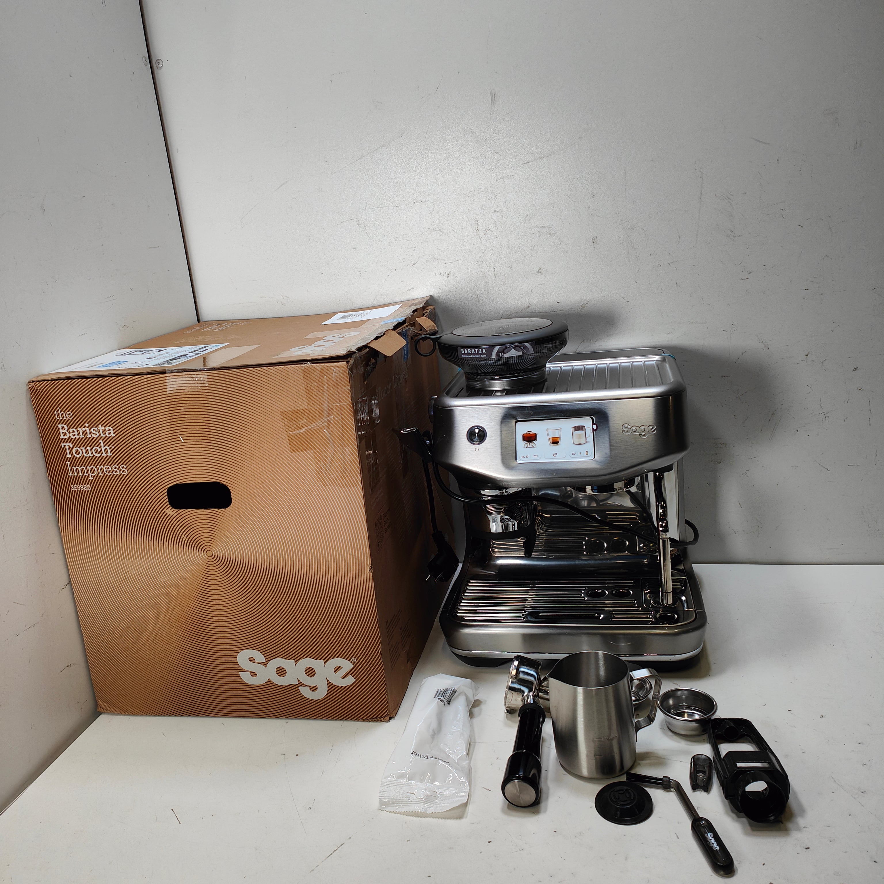 Sage Barista Touch Impress Cold Brushed Stainless Steel