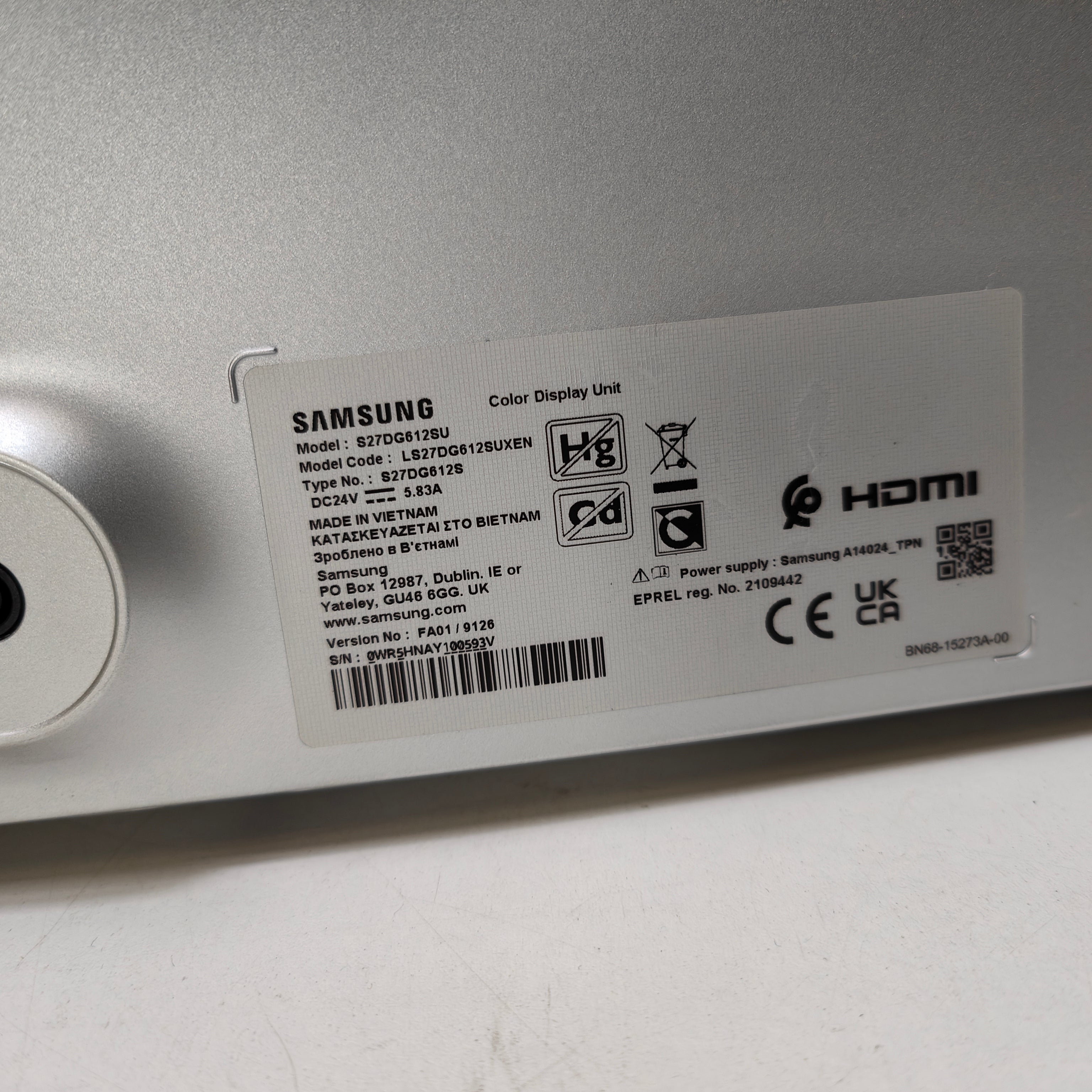 Samsung Odyssey OLED G6 LS27DG612SUXEN