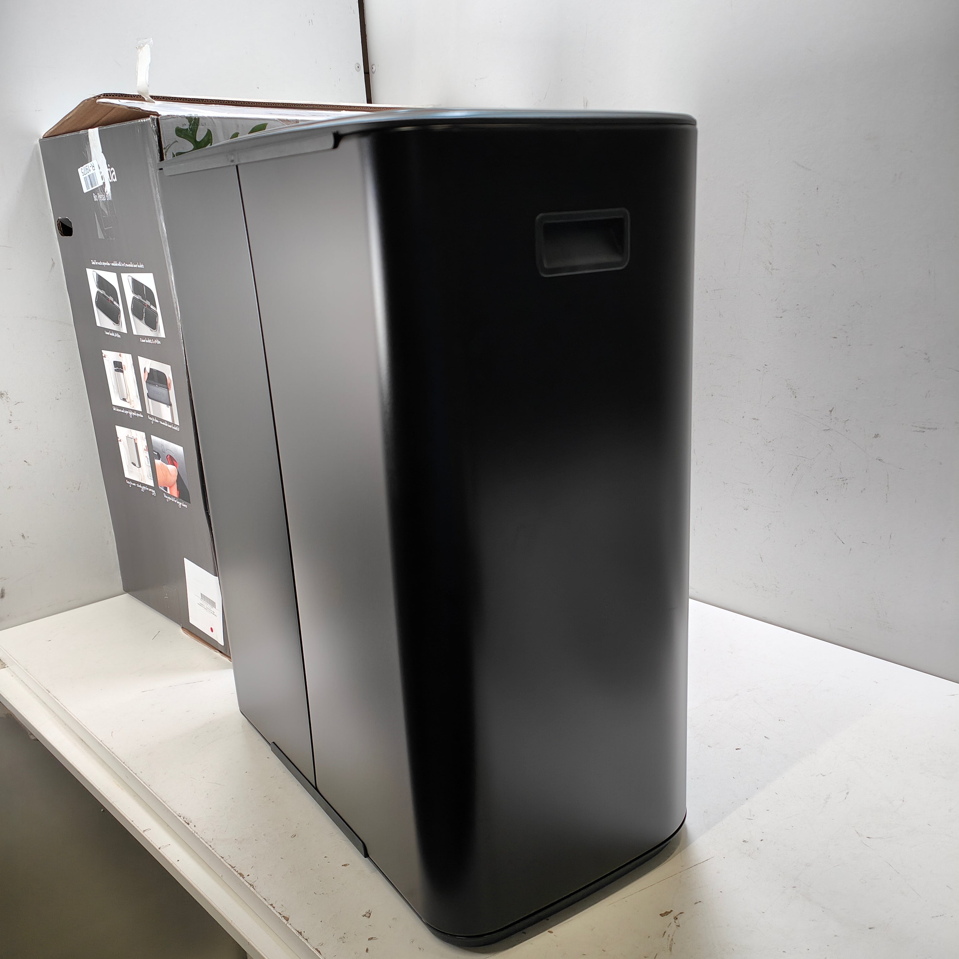 Brabantia Bo Treteimer 2 × 30 Liter, Mattschwarz