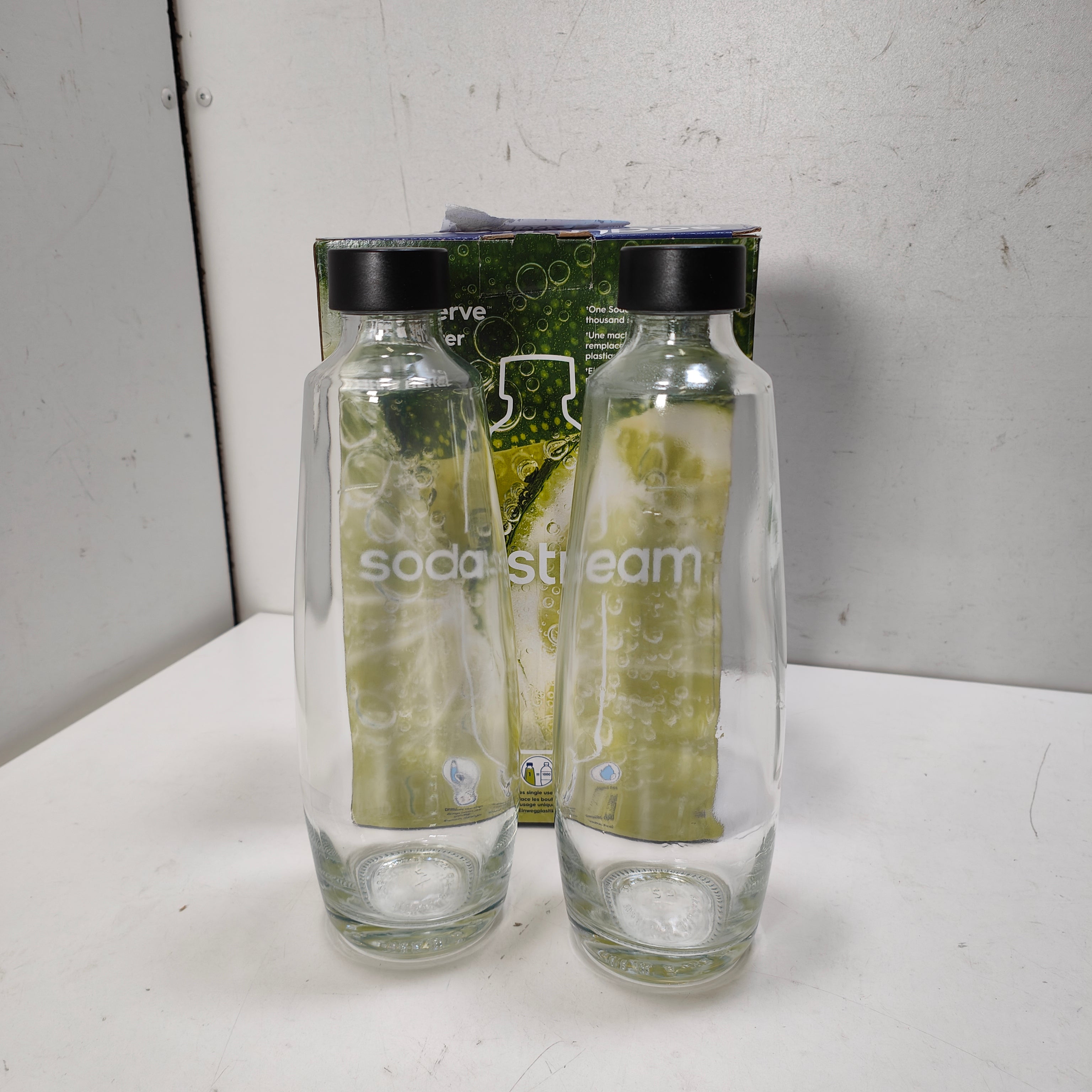 SodaStream Glass Carafes 1 Liter 2-Pack