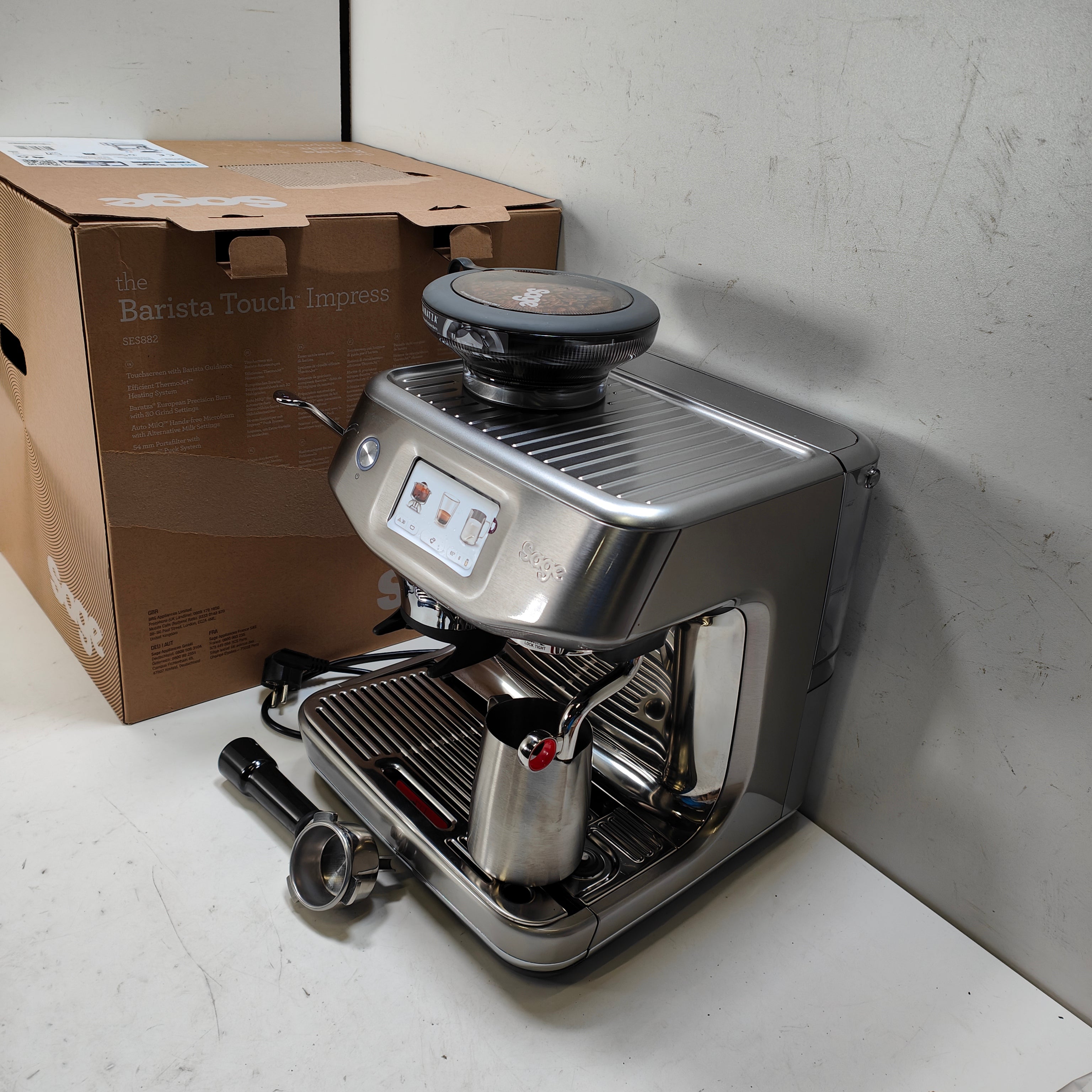 Sage Barista Touch Impress Cold Brushed Stainless Steel