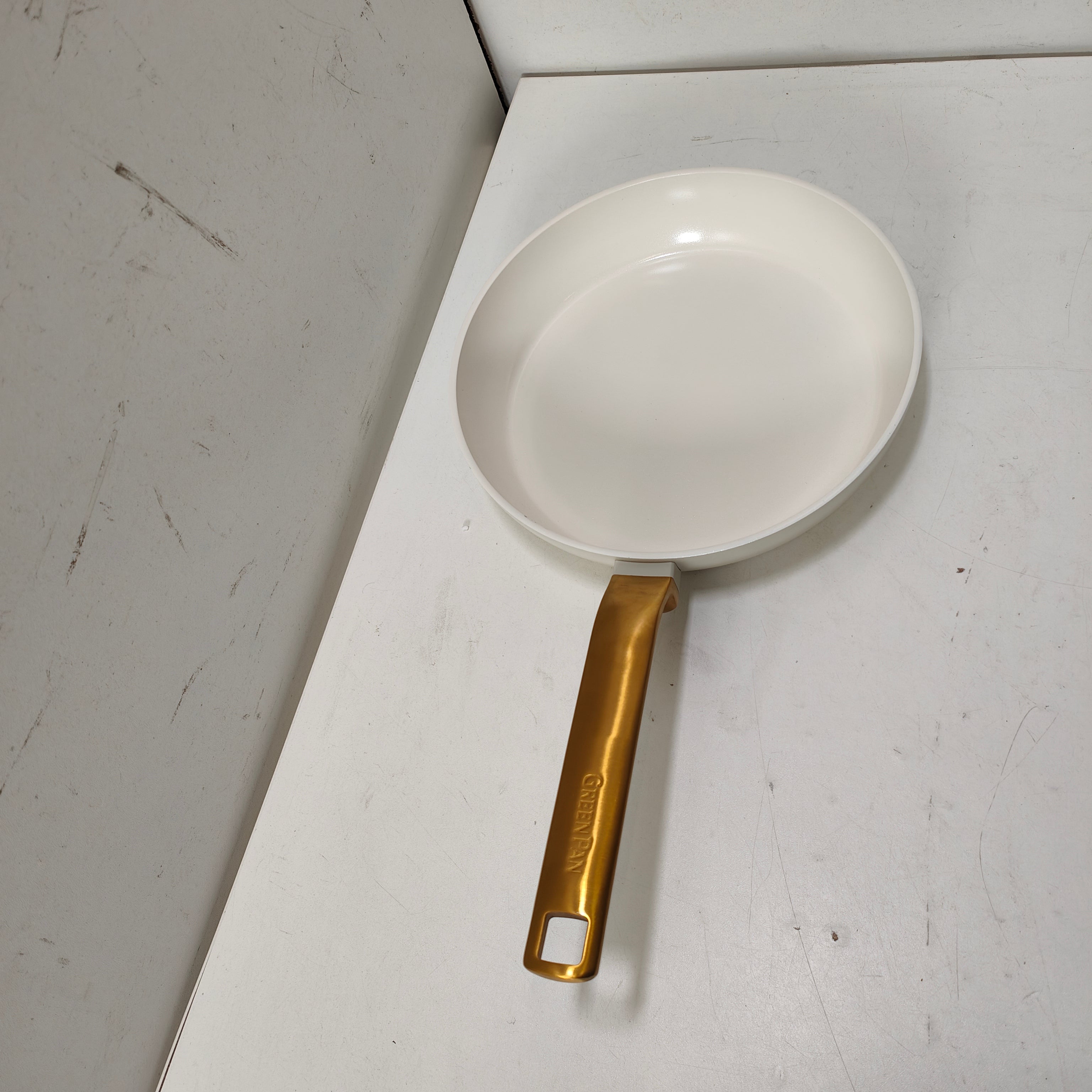 GreenPan Evolution koekenpan 24 cm Cream White