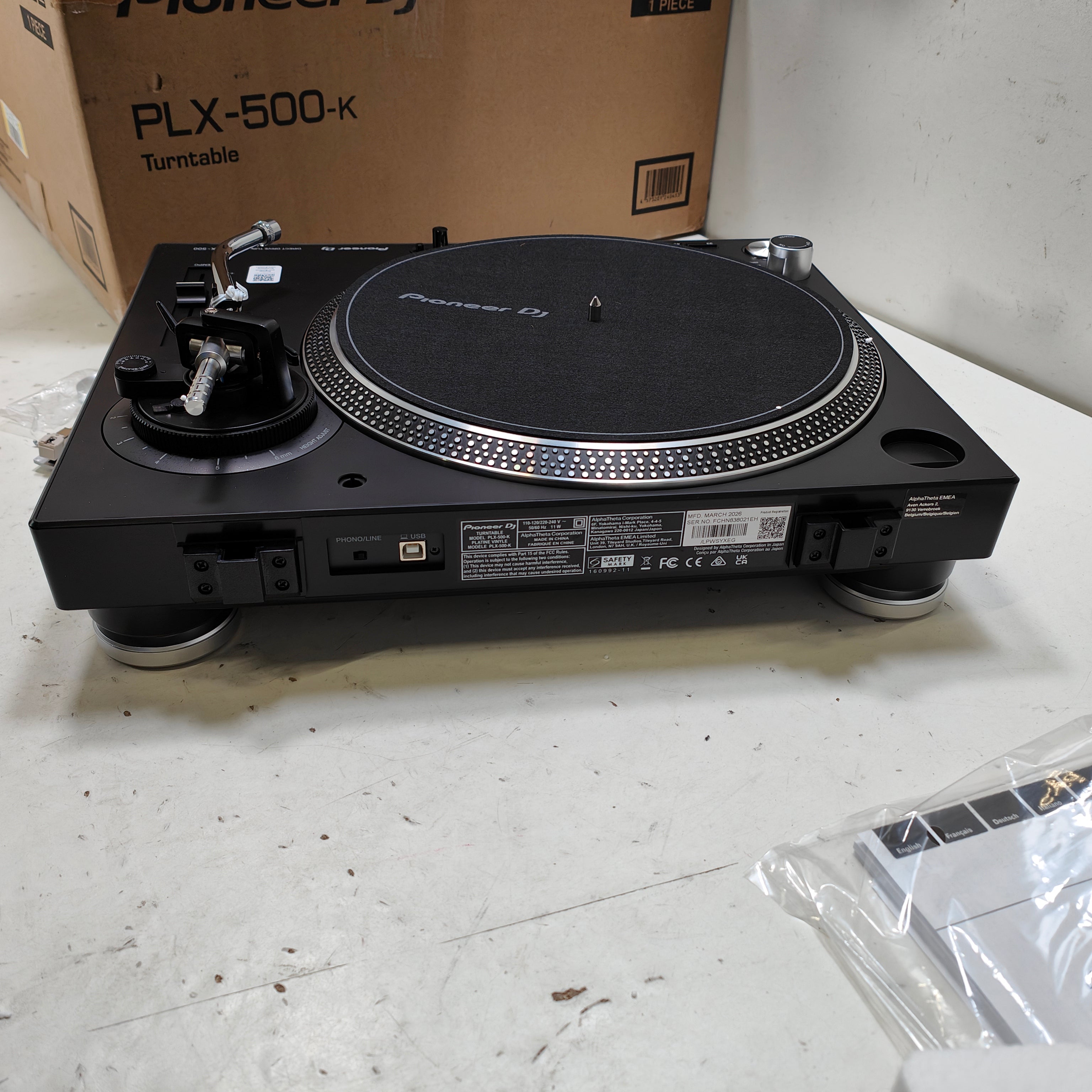 Pioneer PLX-500 Zwart